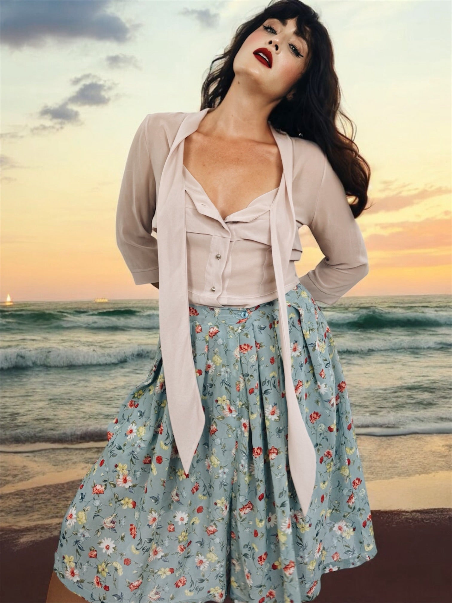 Pantalón Palazzo vintage