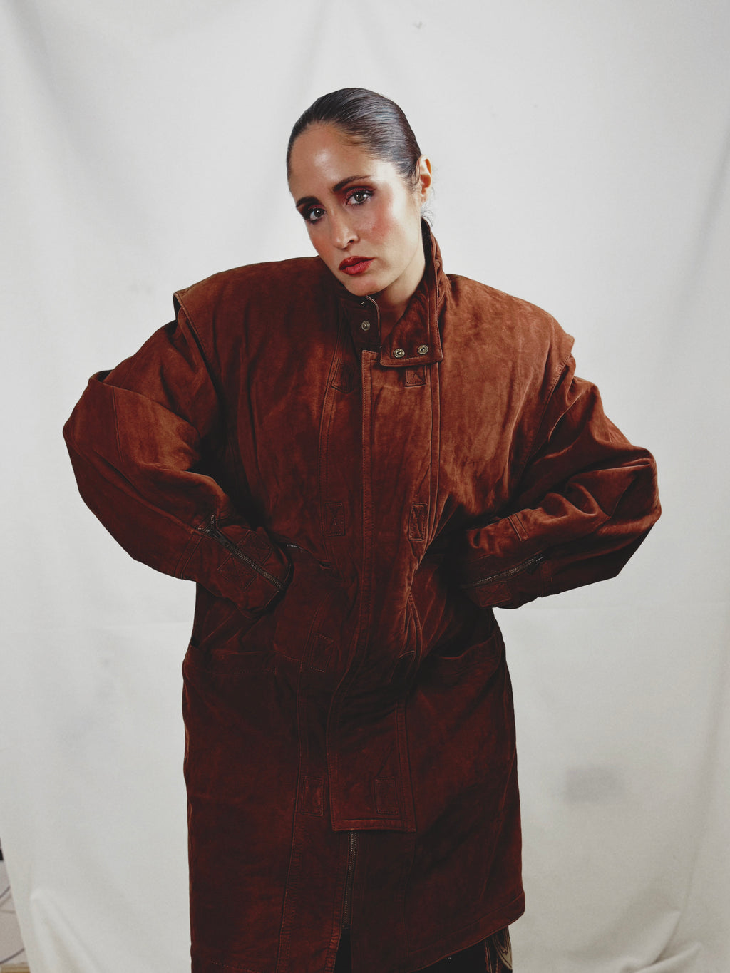 Abrigo vintage 100% piel ovina nacional