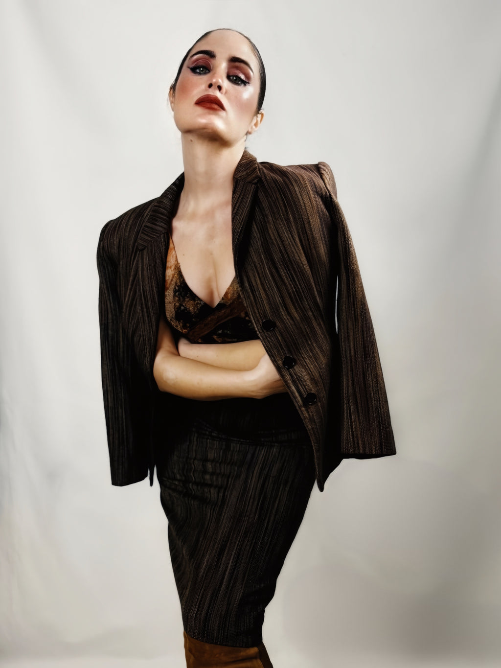 Traje de falda Kina Fernández cachemira