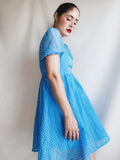 Vestido pre-loved romántico azul
