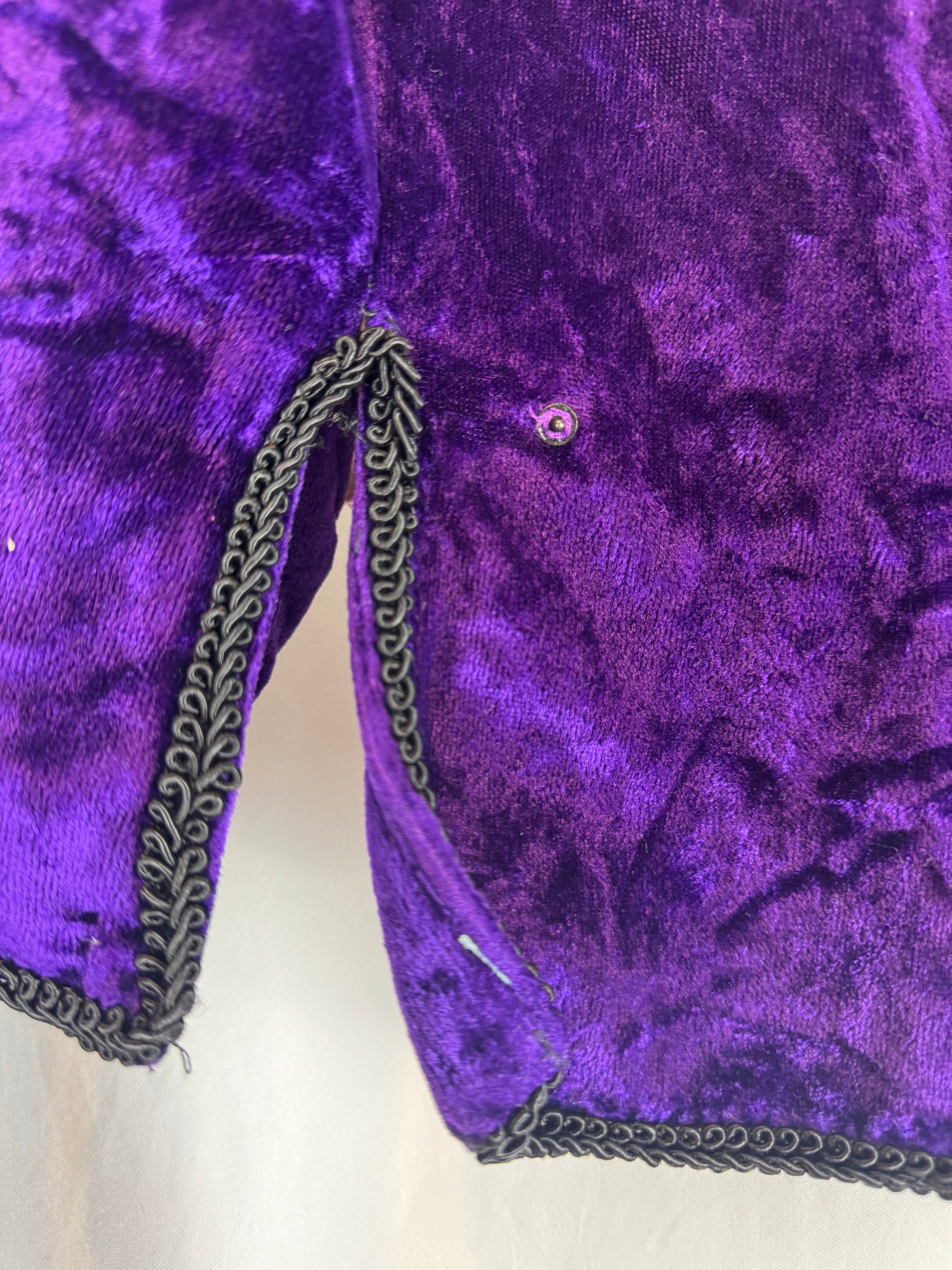 Blusa de terciopelo barroca vintage