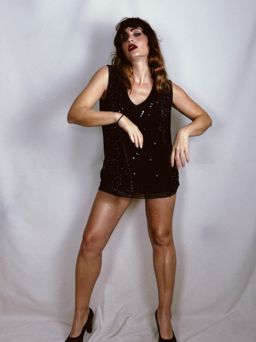 Chaleco piedrecitas Menta Limón