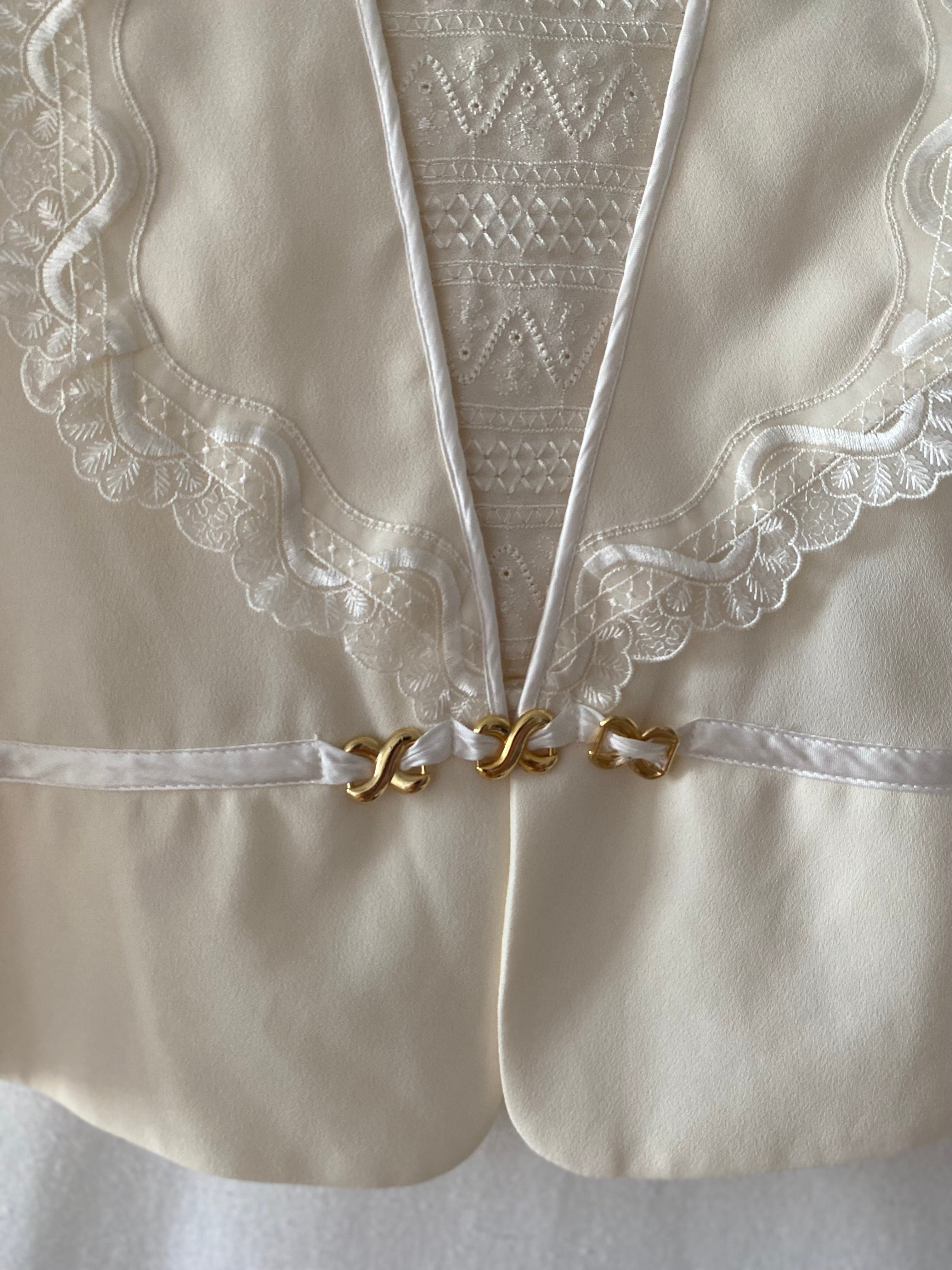 Blusa vintage marfil 80s (T.50)