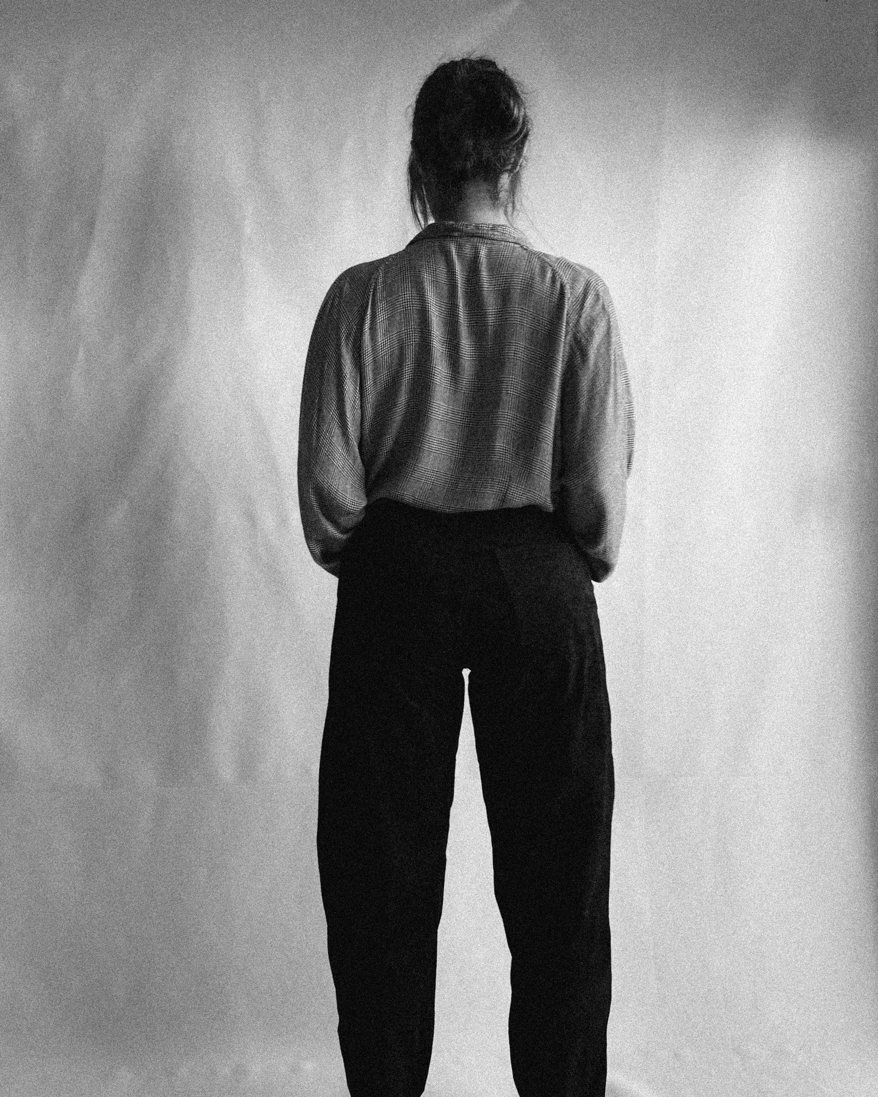 Pantalón vintage de piel