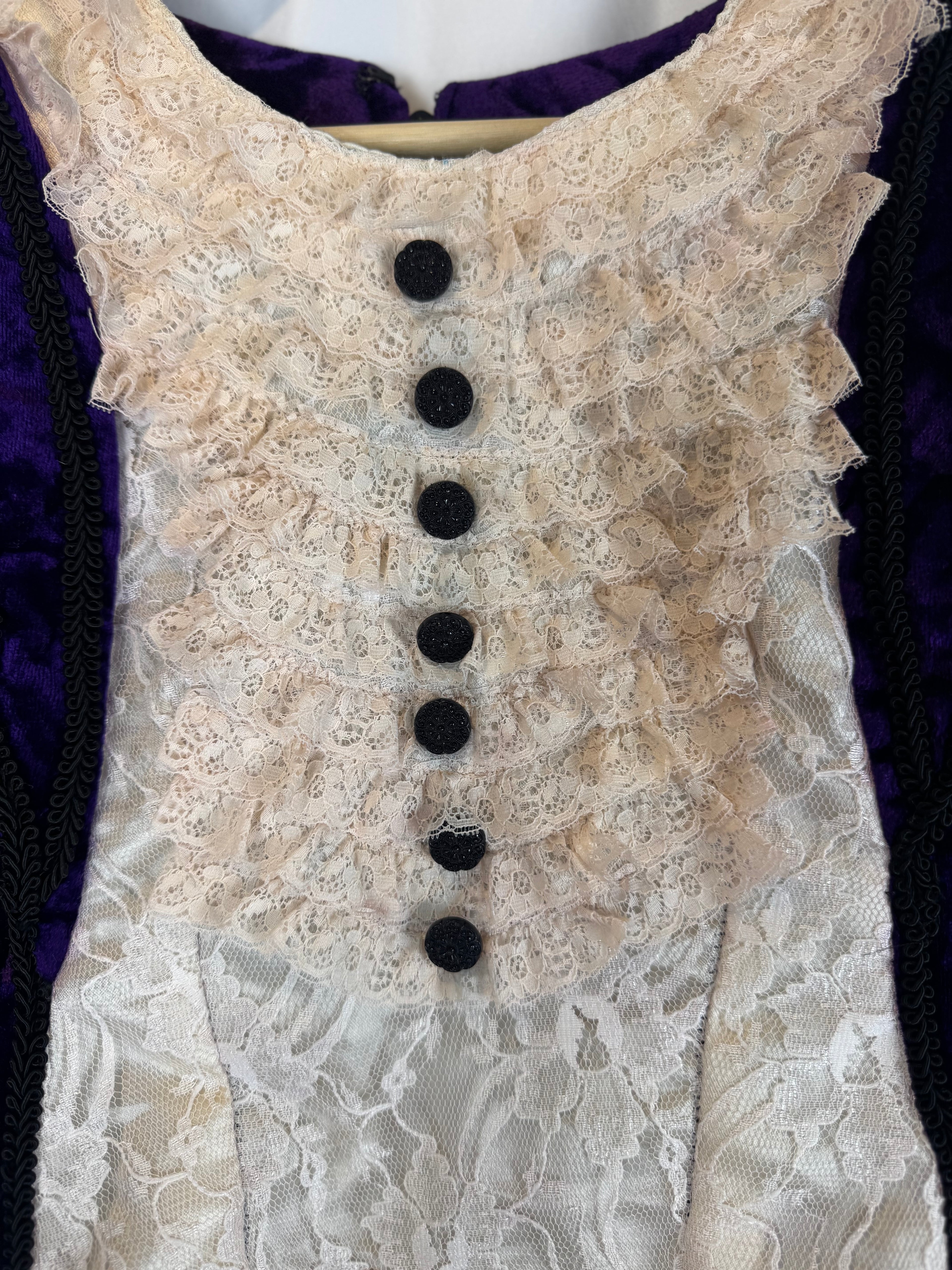 Blusa de terciopelo barroca vintage