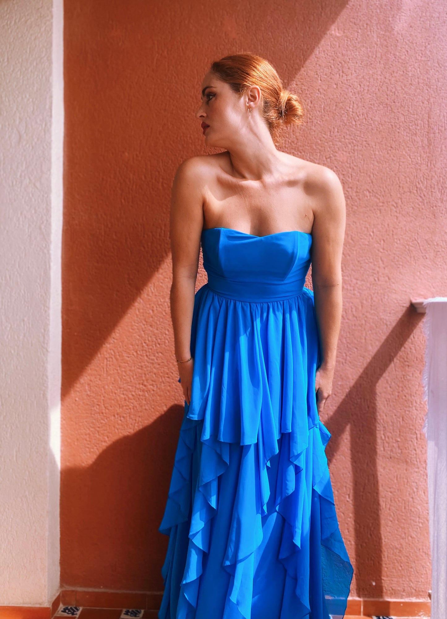 Maxi vestido azul Poete