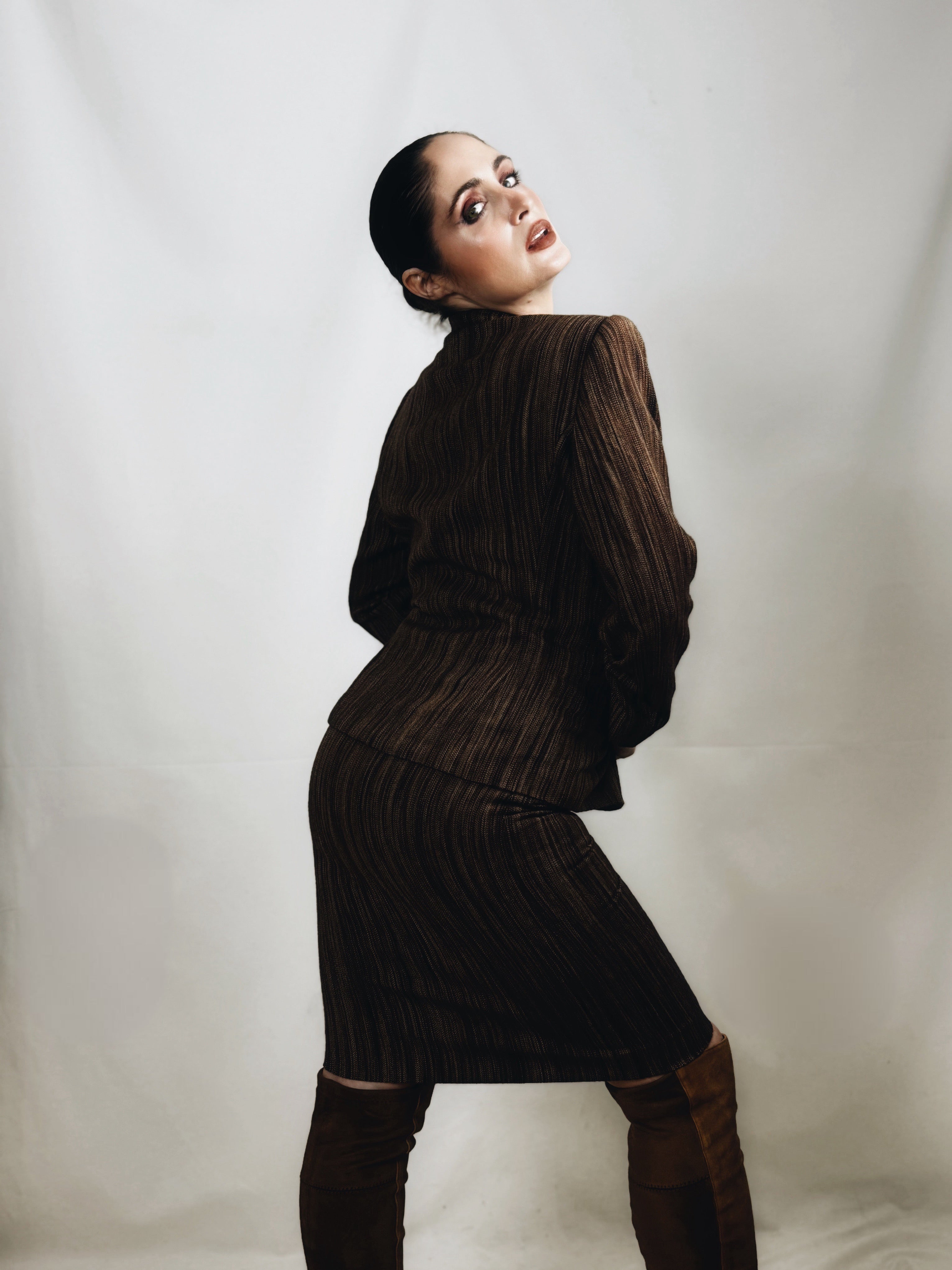 Traje de falda Kina Fernández cachemira