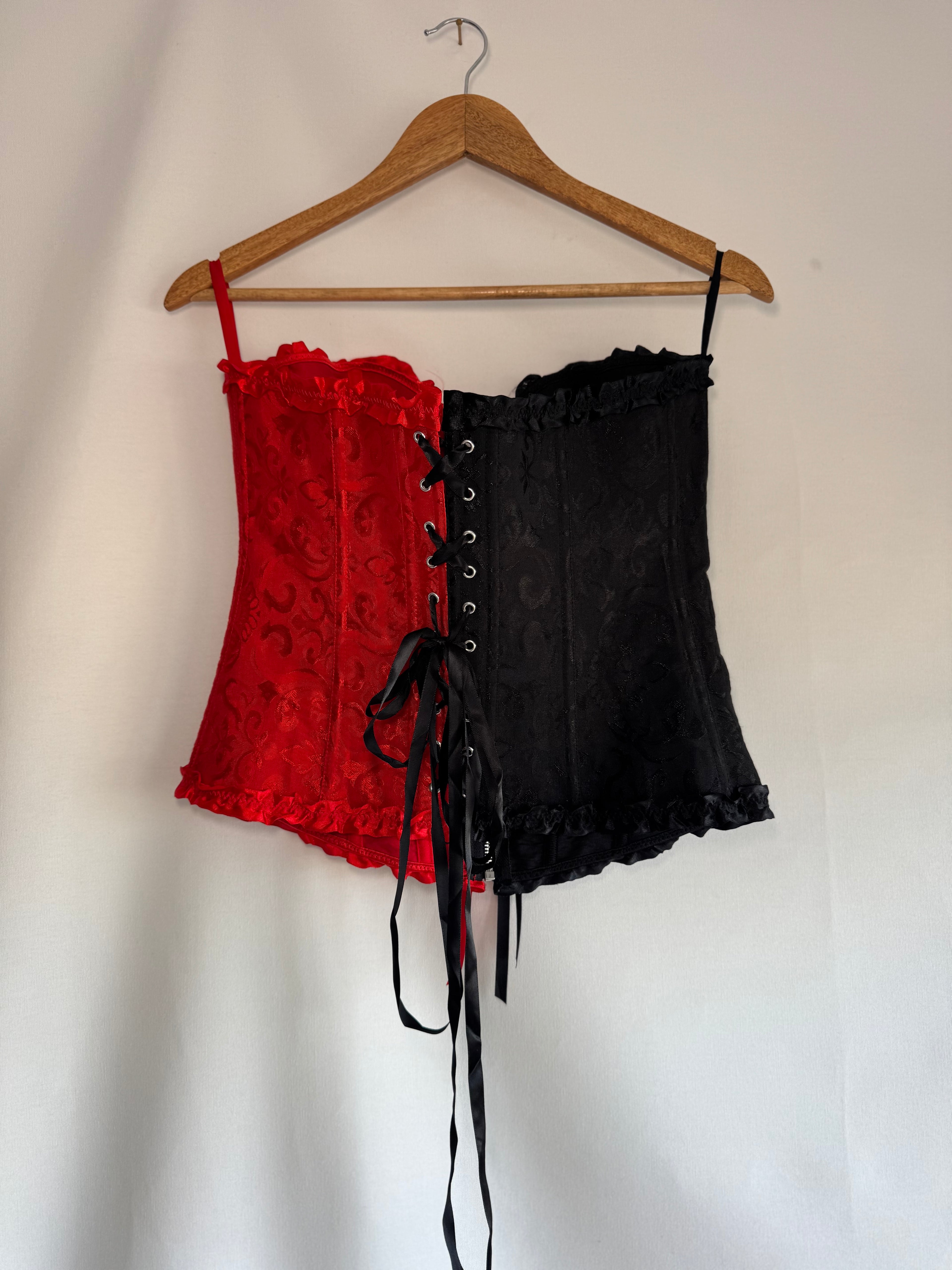 Corset bicolor pre-loved (T. S/M)