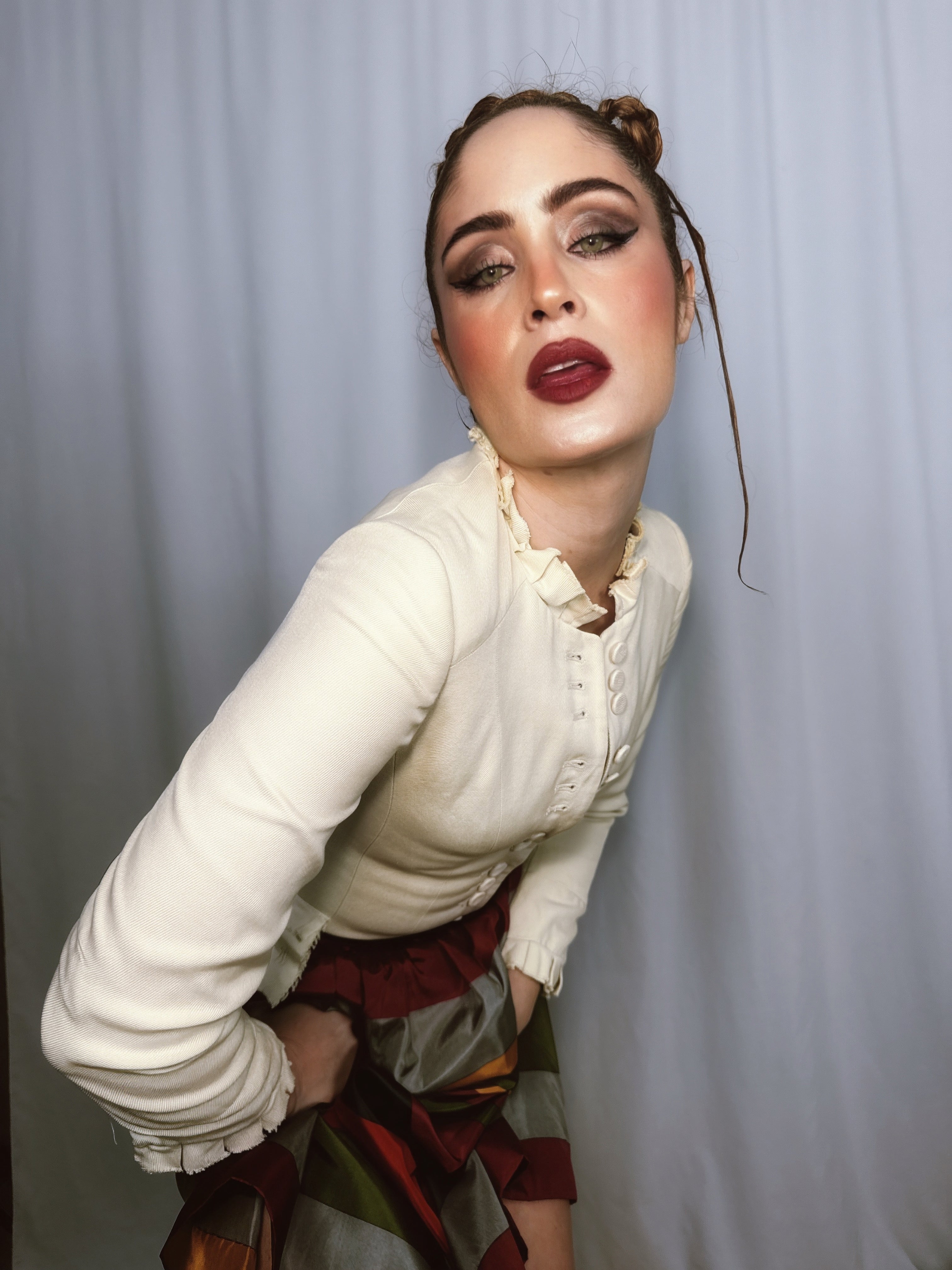 Chaqueta de seda estructurada Kate Moss TopShop 2007