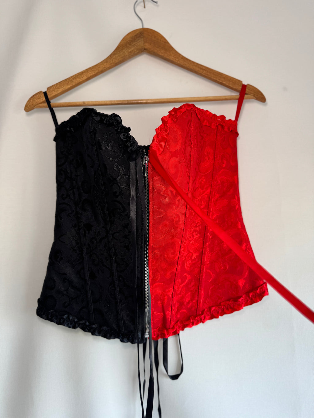 Corset bicolor pre-loved (T. S/M)