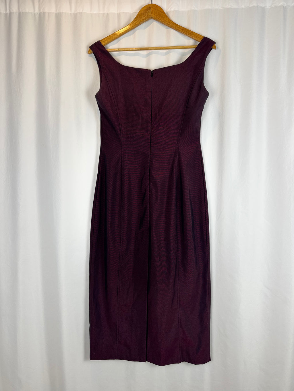 Vestido vintage berenjena (S|M)