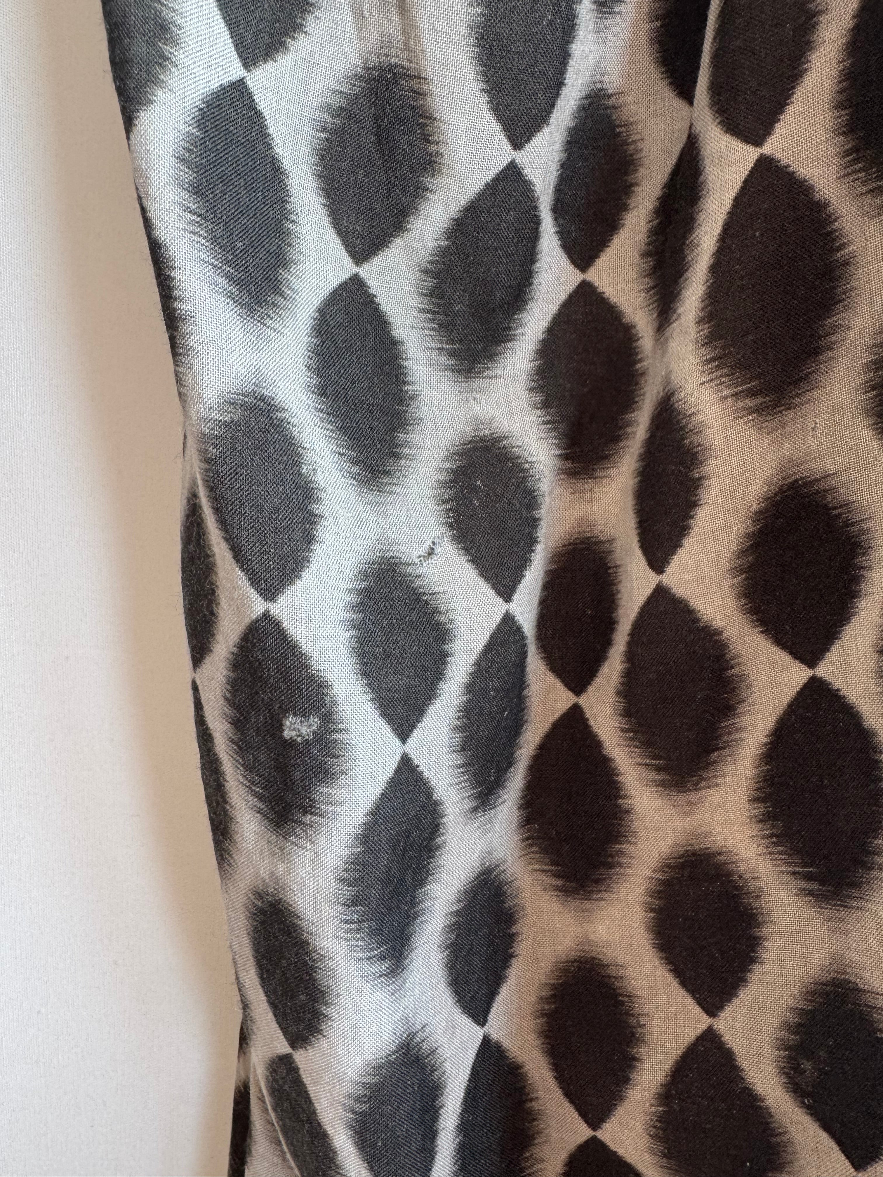 Vestido Vintage Aquascutum Seda & Lana · Made in Portugal · Designer Draped Maxi Dress