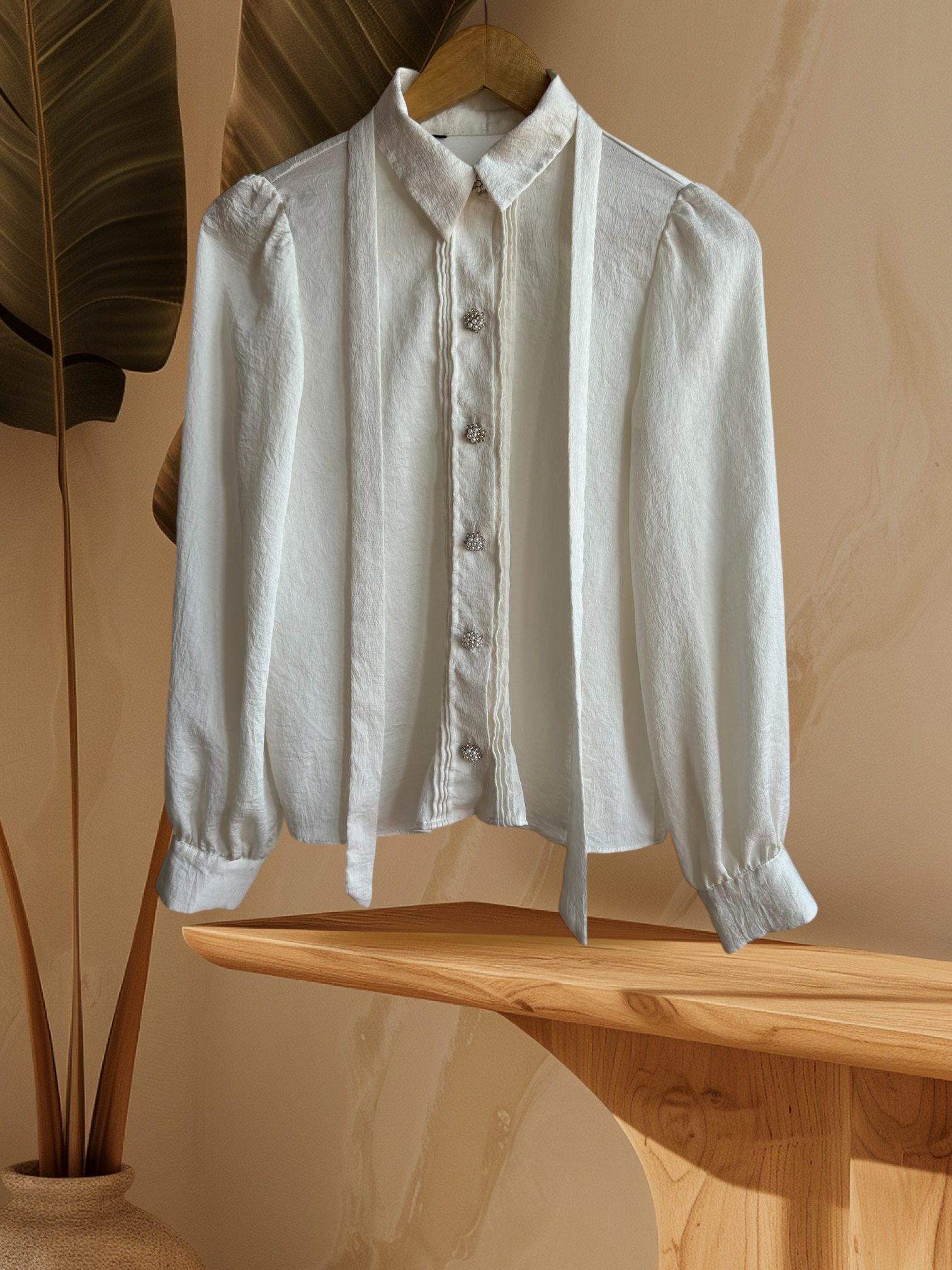 Blusa satinada