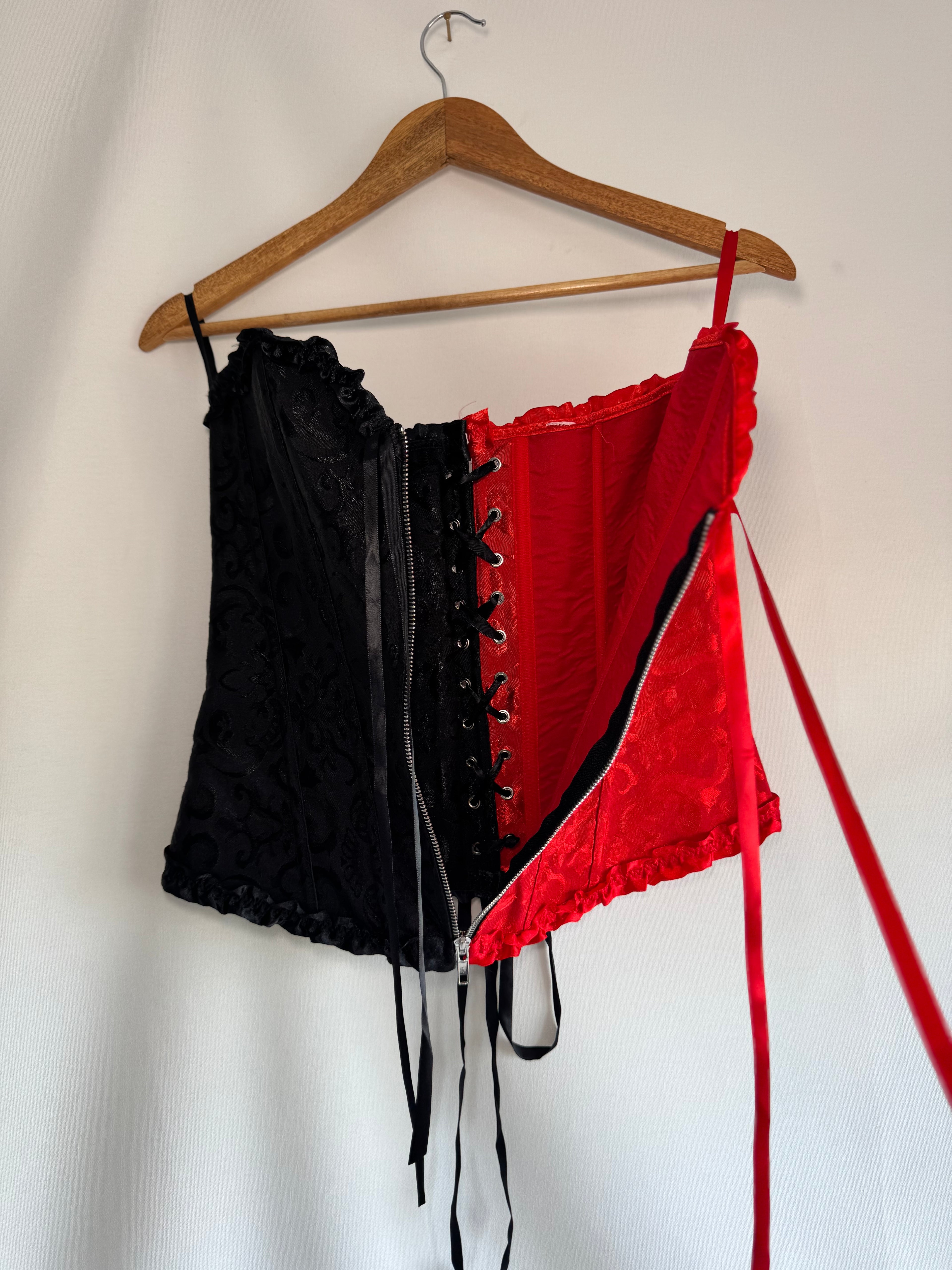 Corset bicolor pre-loved (T. S/M)