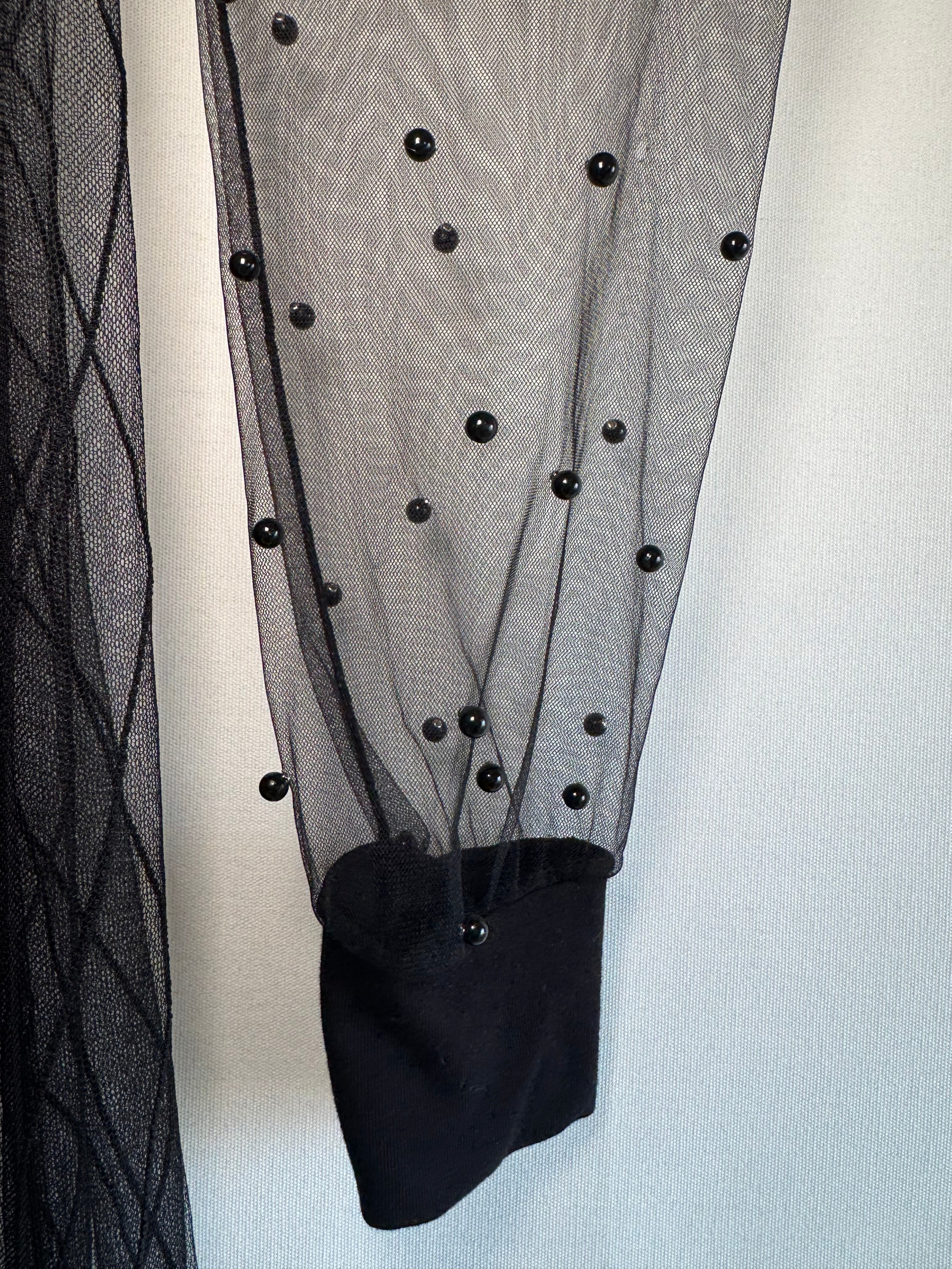 Vestido largo negro de tul – Amari ( T. S/M/L)