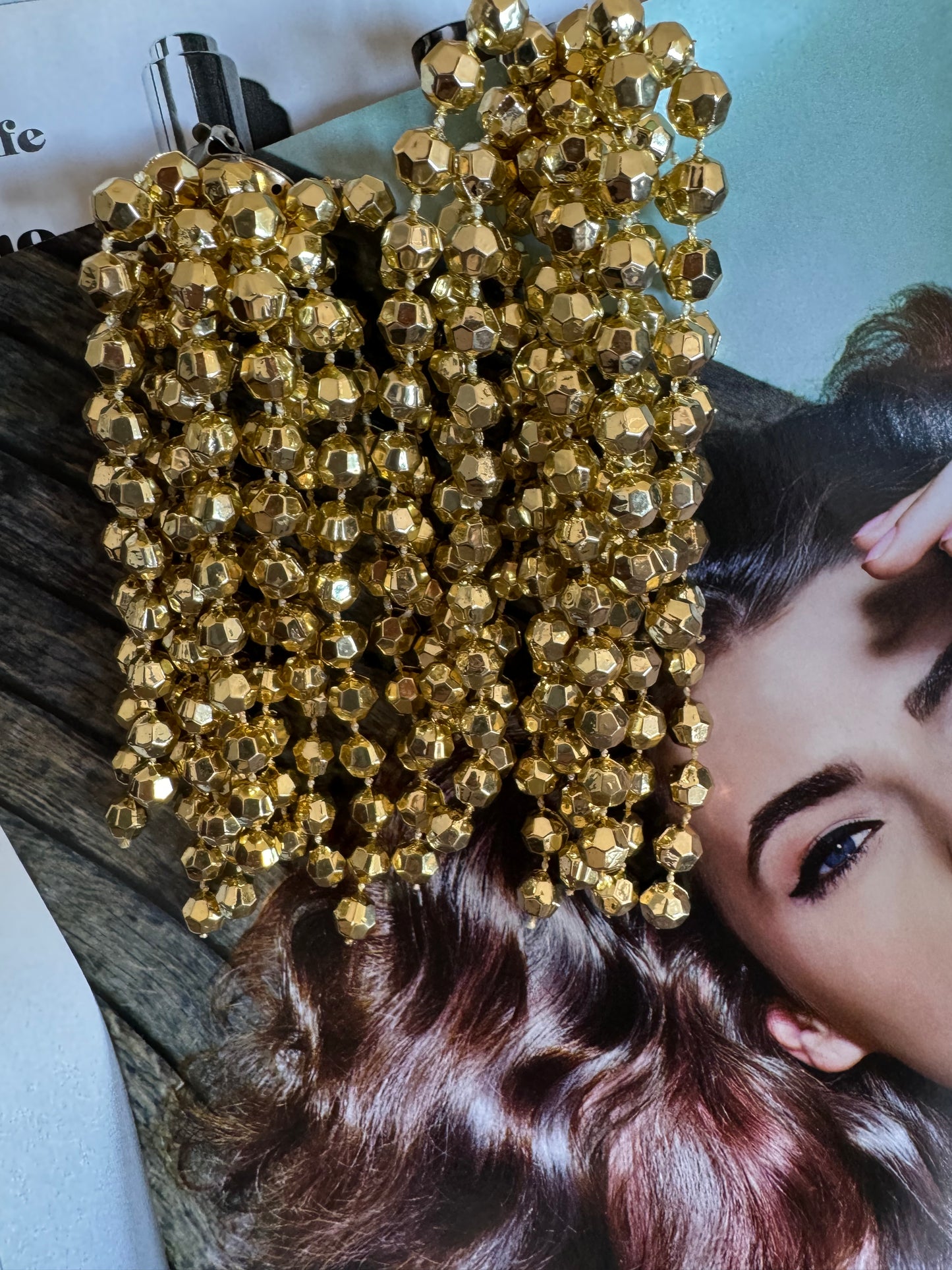 Pendientes vintage dorados