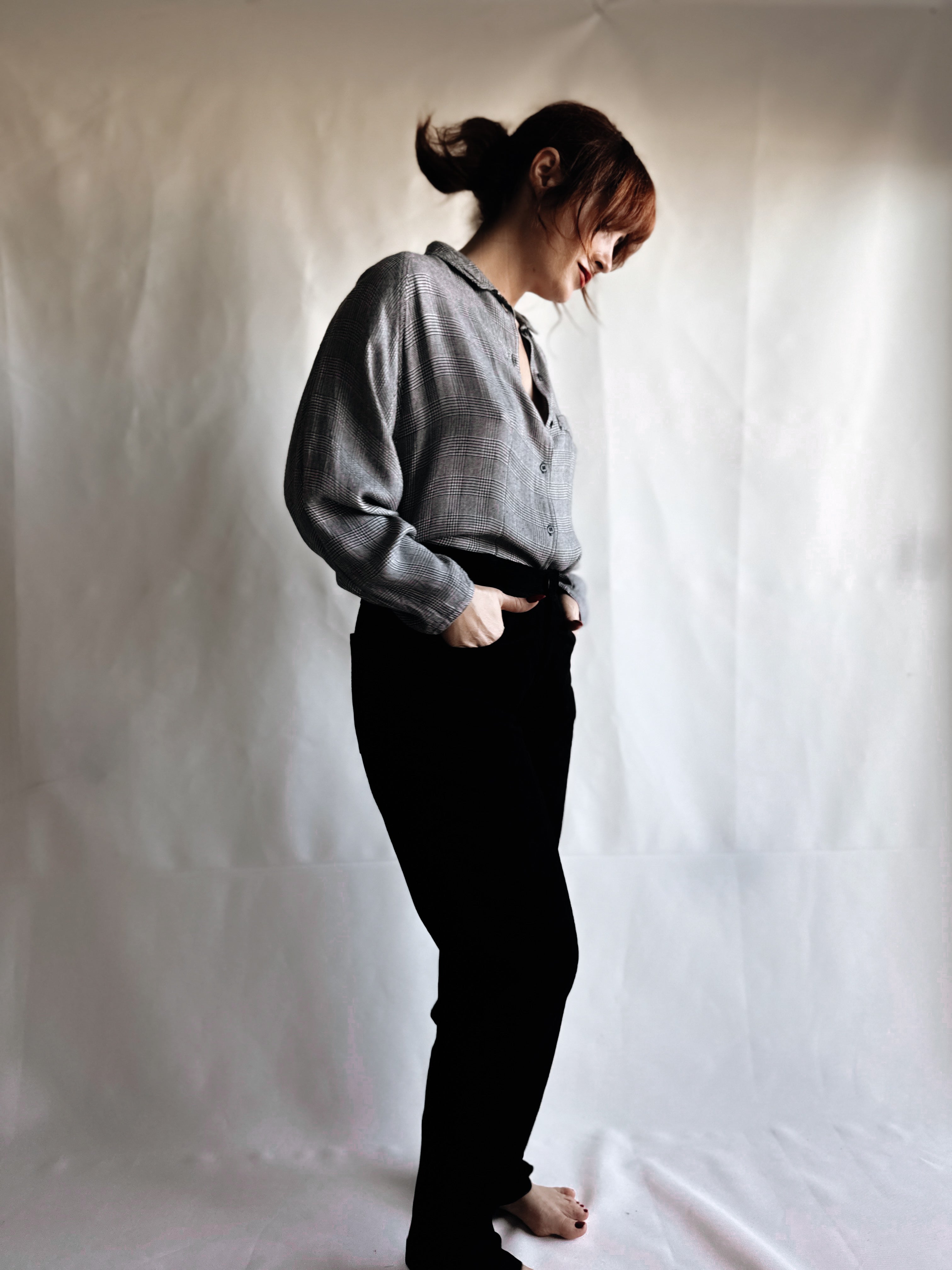 Pantalón vintage de piel