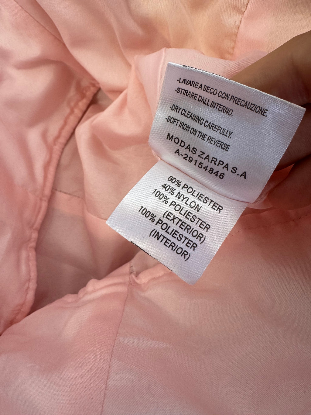 Vestido de Fiesta Vintage Sonia Peña 2012 Rosa Blush con Volantes de Organza | Nuevo