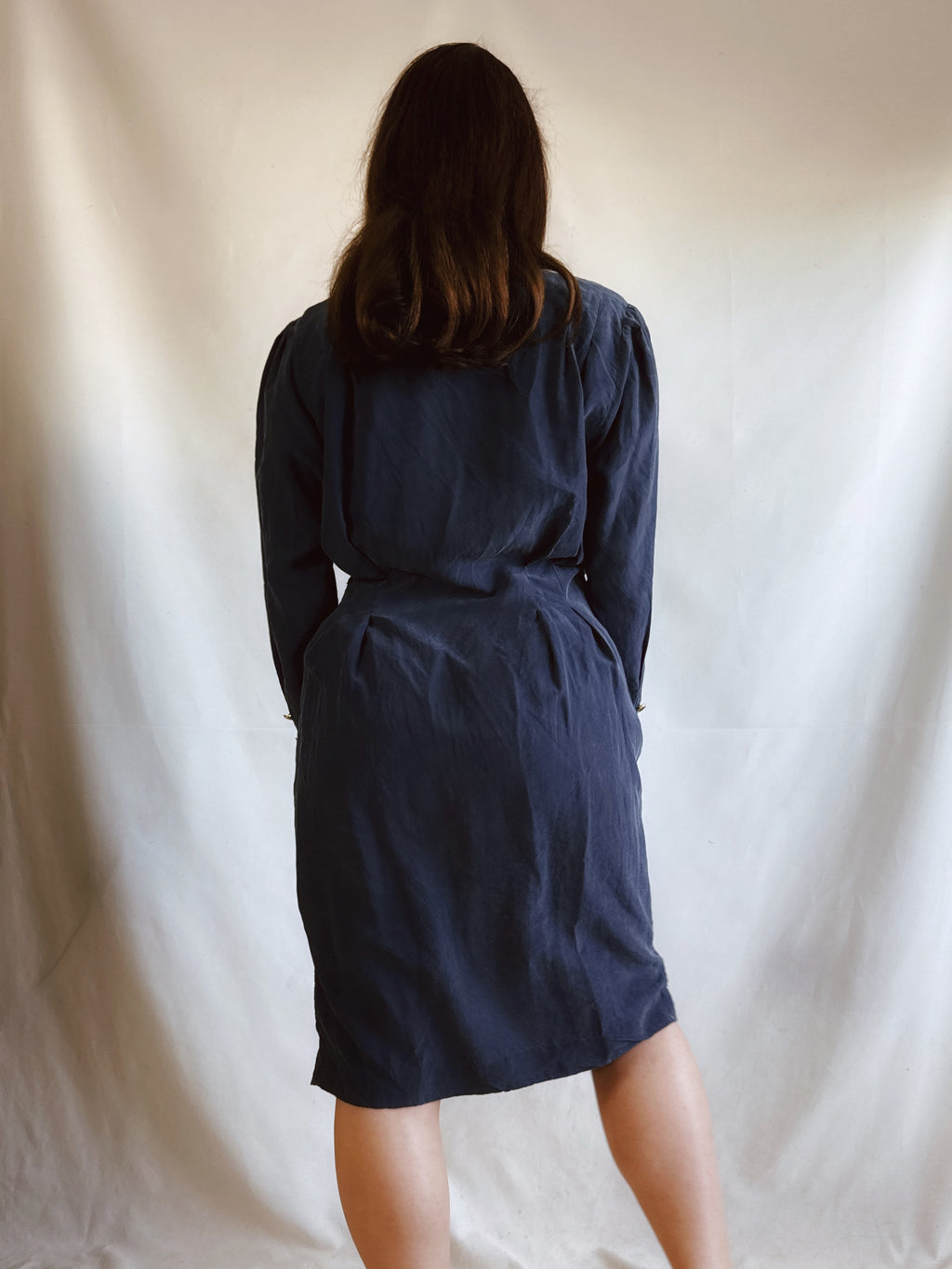 Adrianna Papell Vintage Silk Dress · 100% Seda · Pieza Única