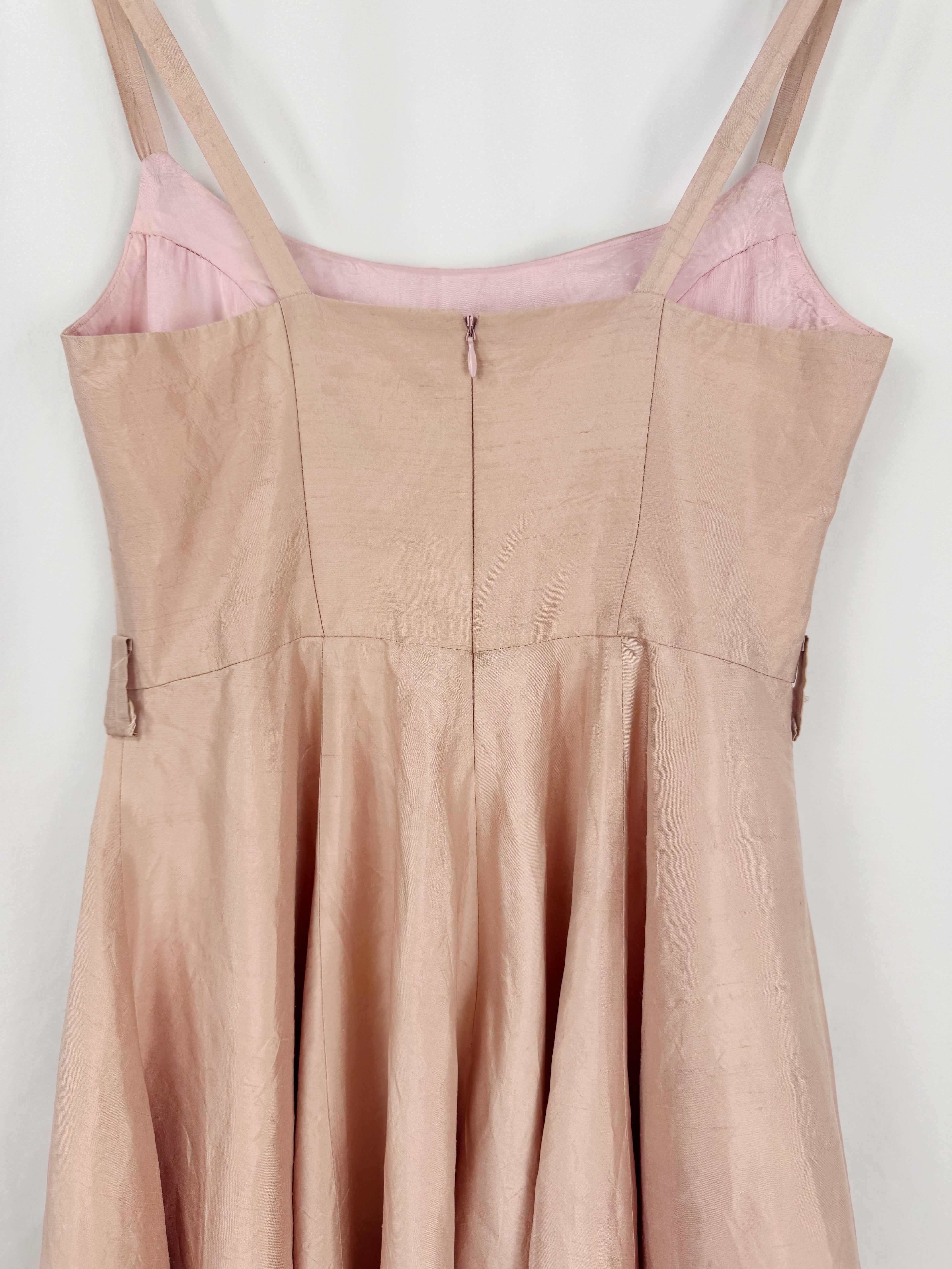 Vestido vintage seda