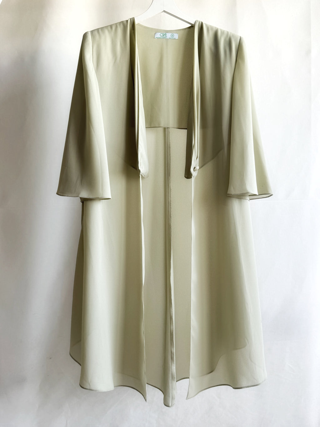 Vestido tipo sobrecamisa transparente vintage