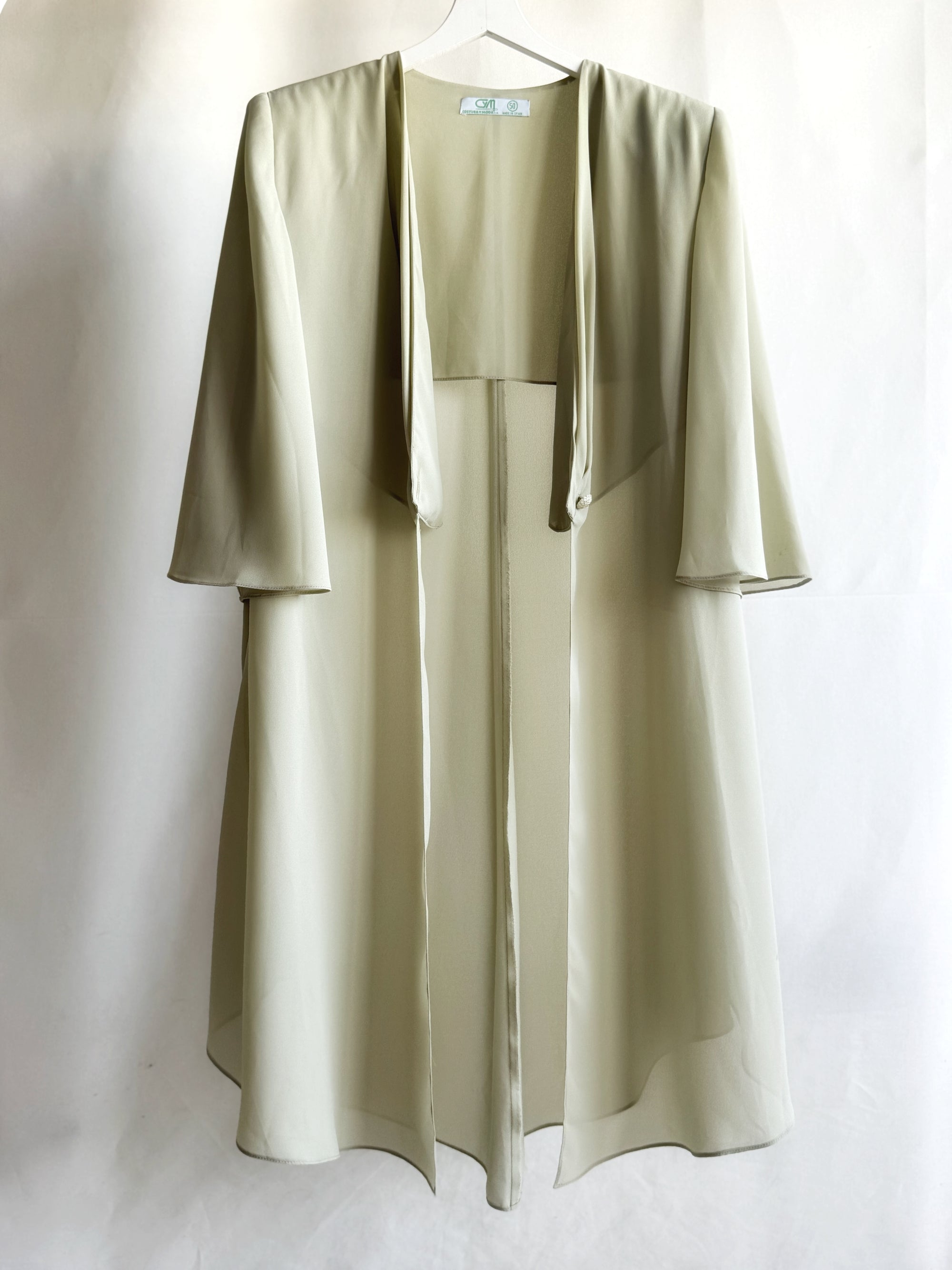 Vestido tipo sobrecamisa transparente vintage