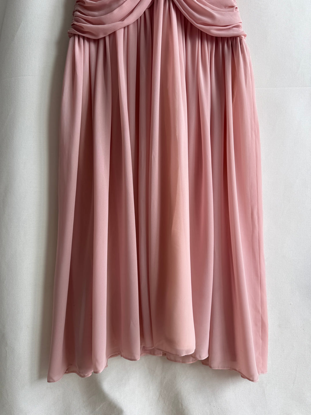 Vestido vintage drapeado Olympia (T.S)