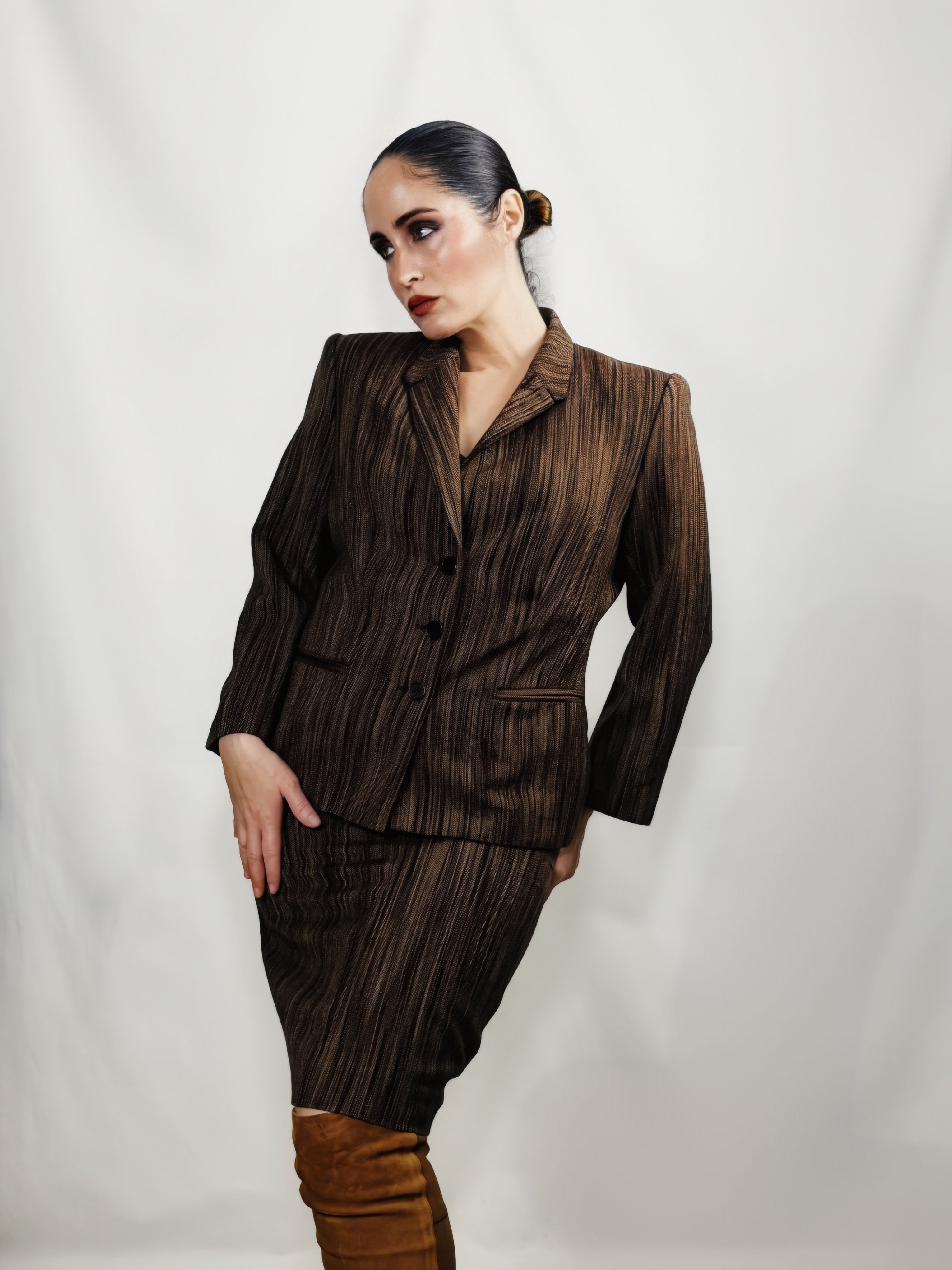 Traje de falda Kina Fernández cachemira