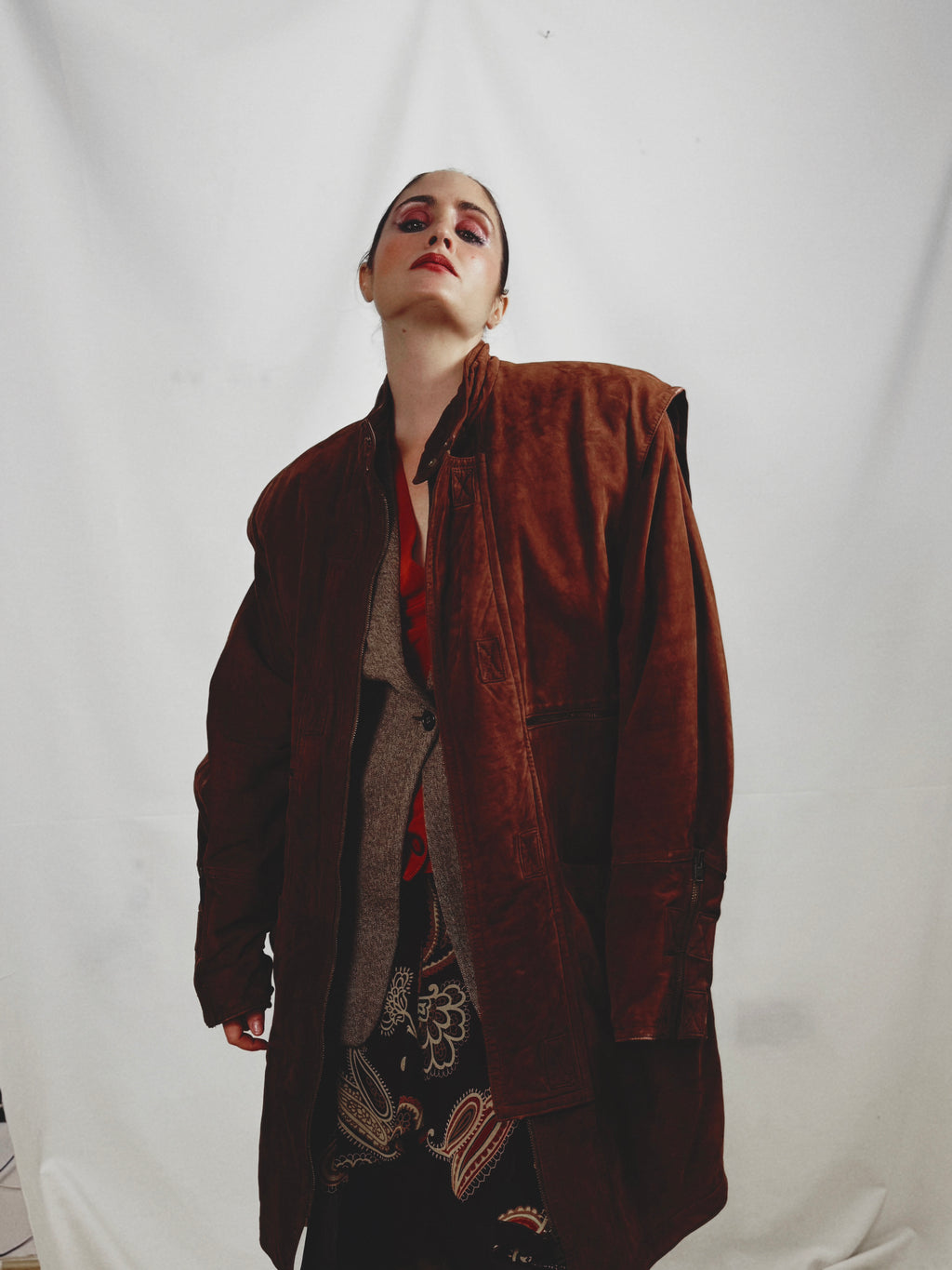 Abrigo vintage 100% piel ovina nacional