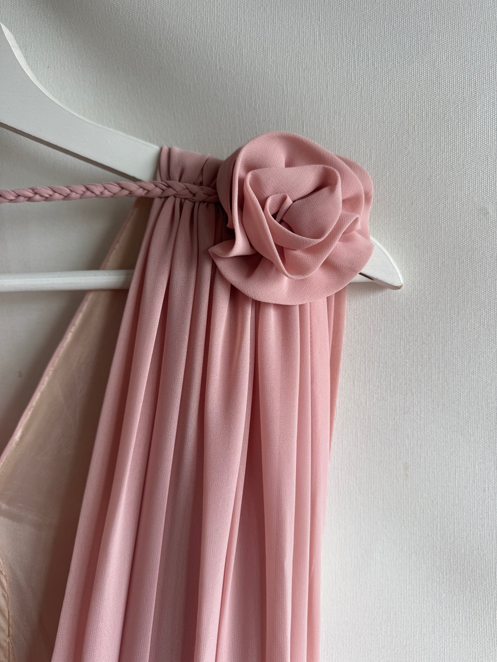 Vestido vintage drapeado Olympia (T.S)