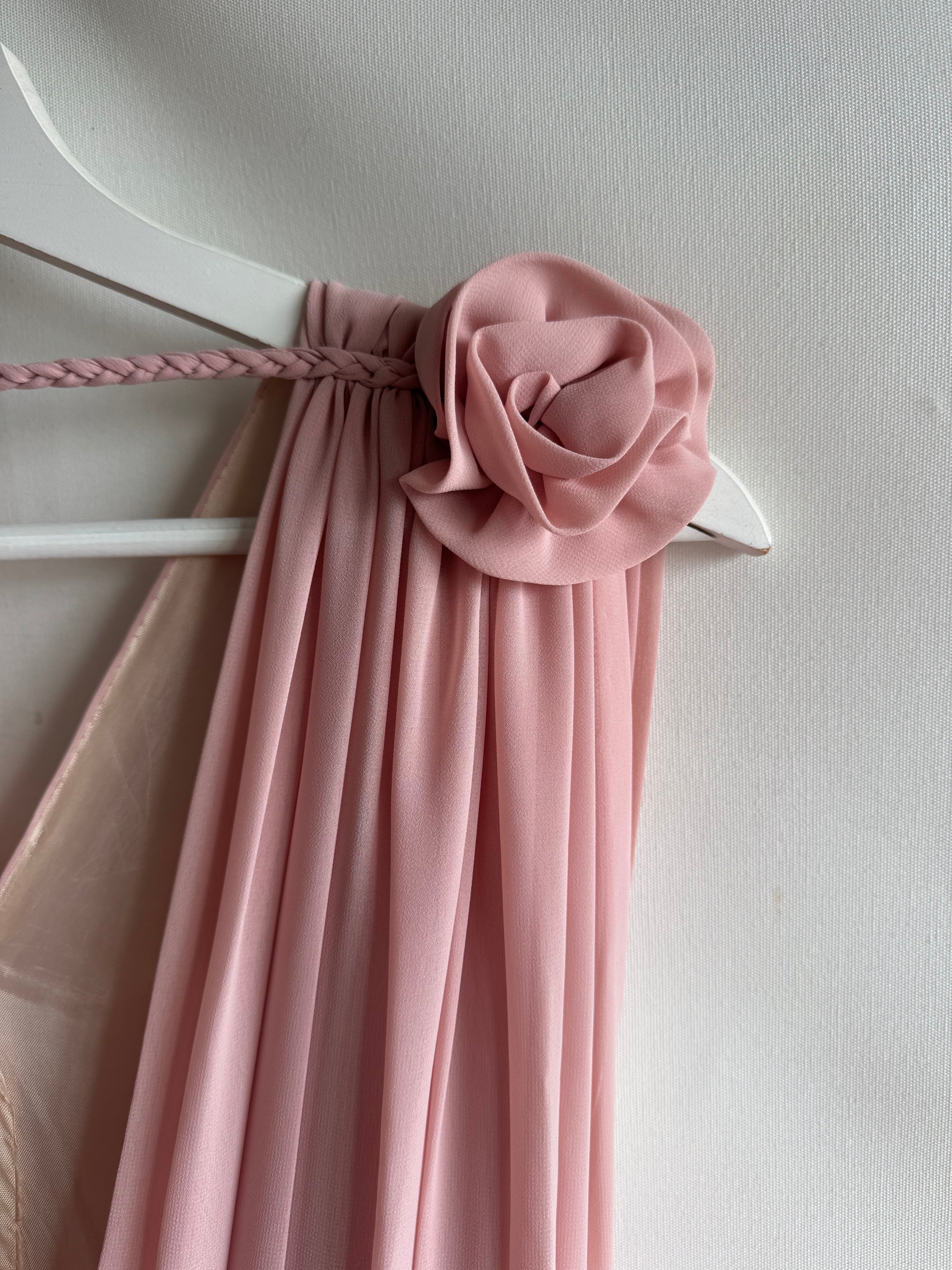Vestido vintage drapeado Olympia (T.S)