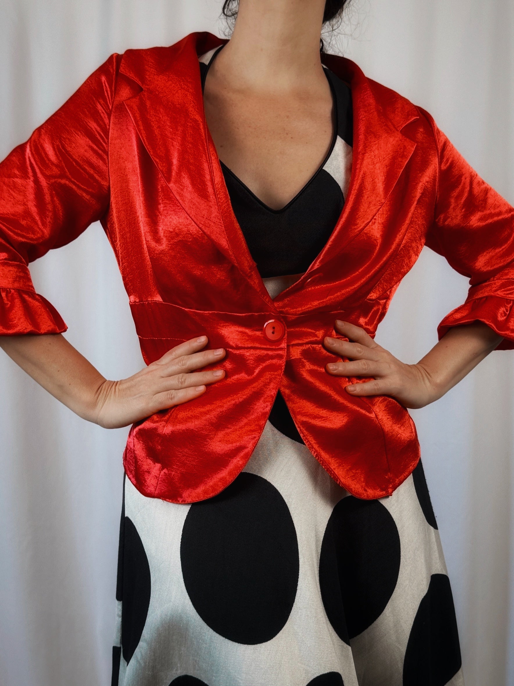 Blazer satinada vintage Delban