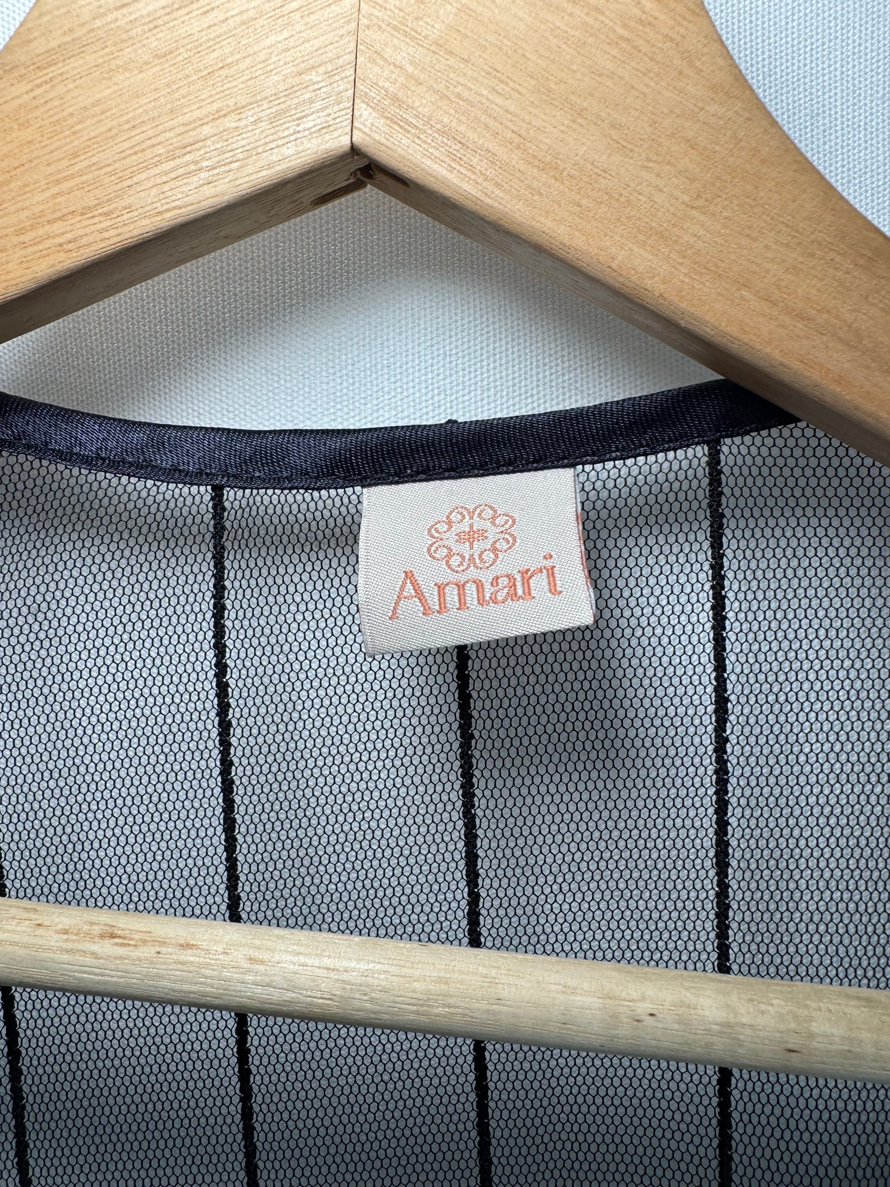 Vestido largo negro de tul – Amari ( T. S/M/L)