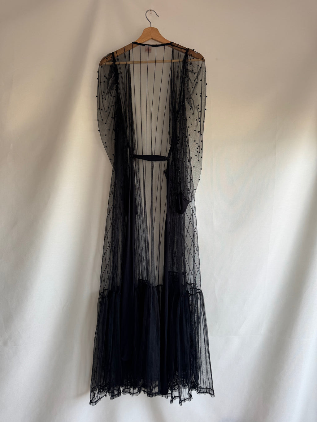 Vestido largo negro de tul – Amari ( T. S/M/L)