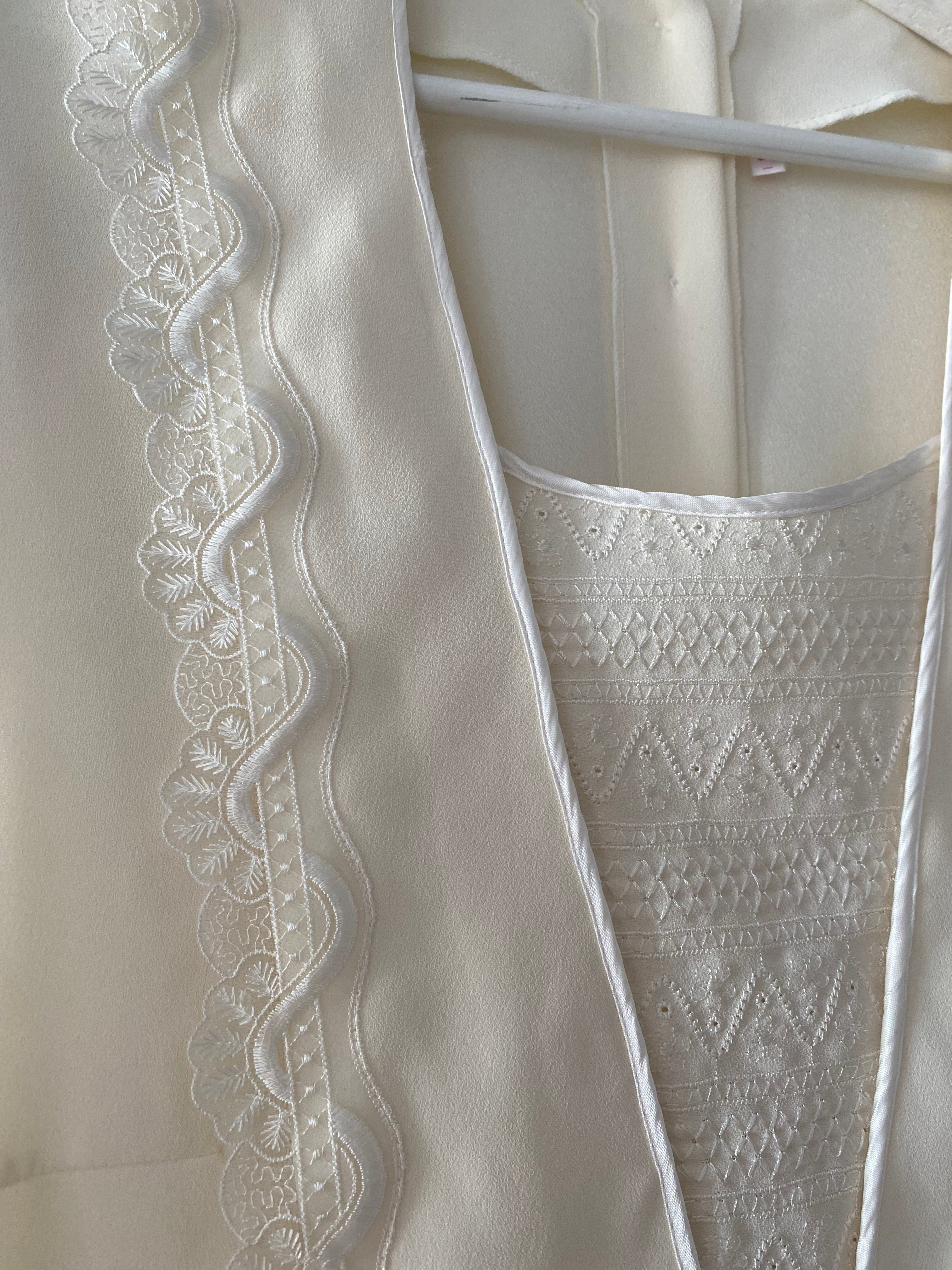 Blusa vintage marfil 80s (T.50)