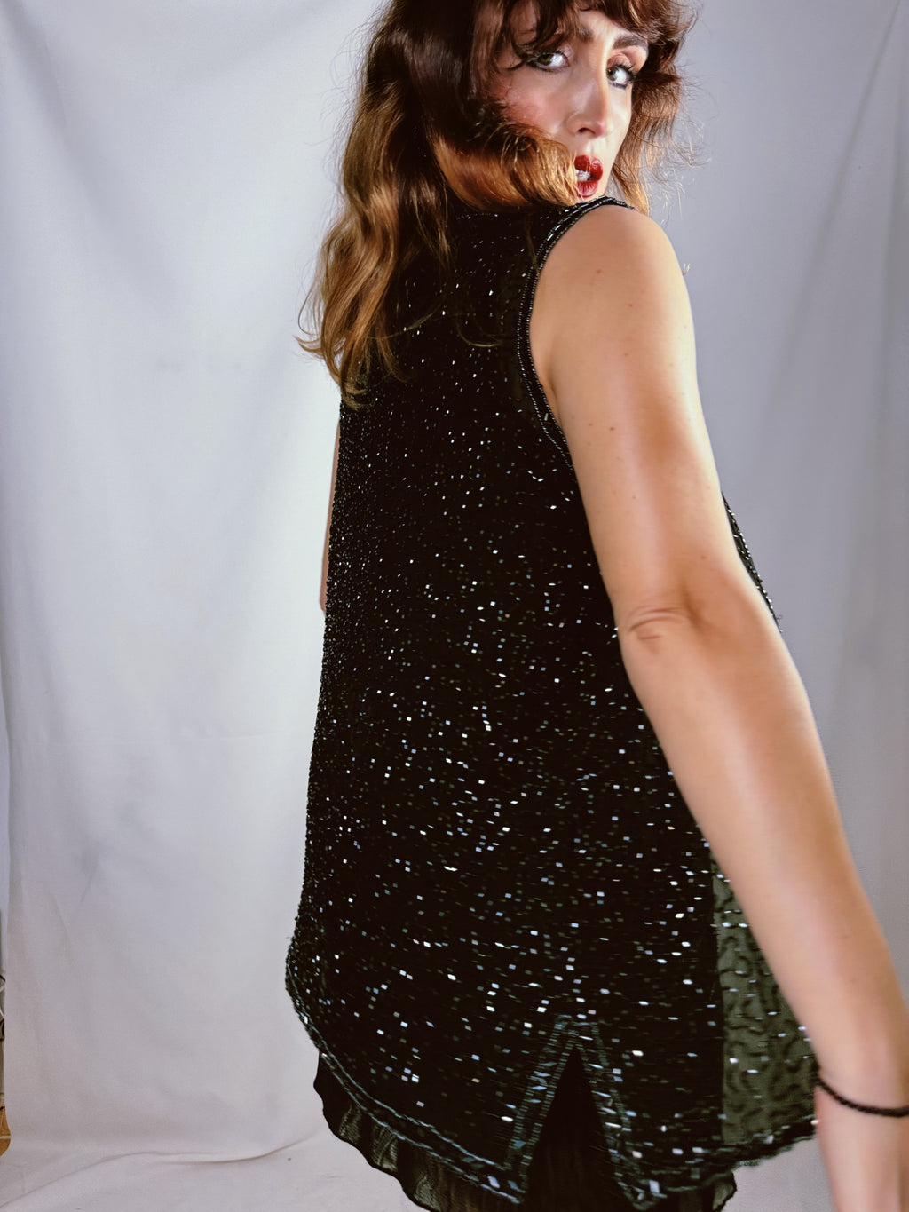 Chaleco piedrecitas Menta Limón