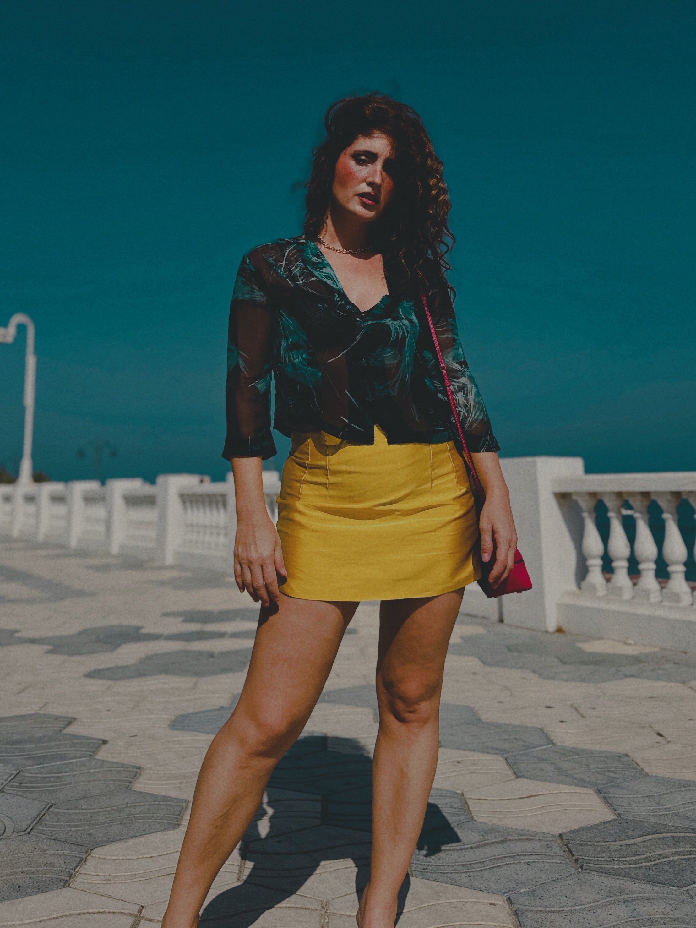 Blusa 100% Seda Pura Frou Frou - Talla M / S-M - Verde Turquesa - NUEVA con Etiqueta