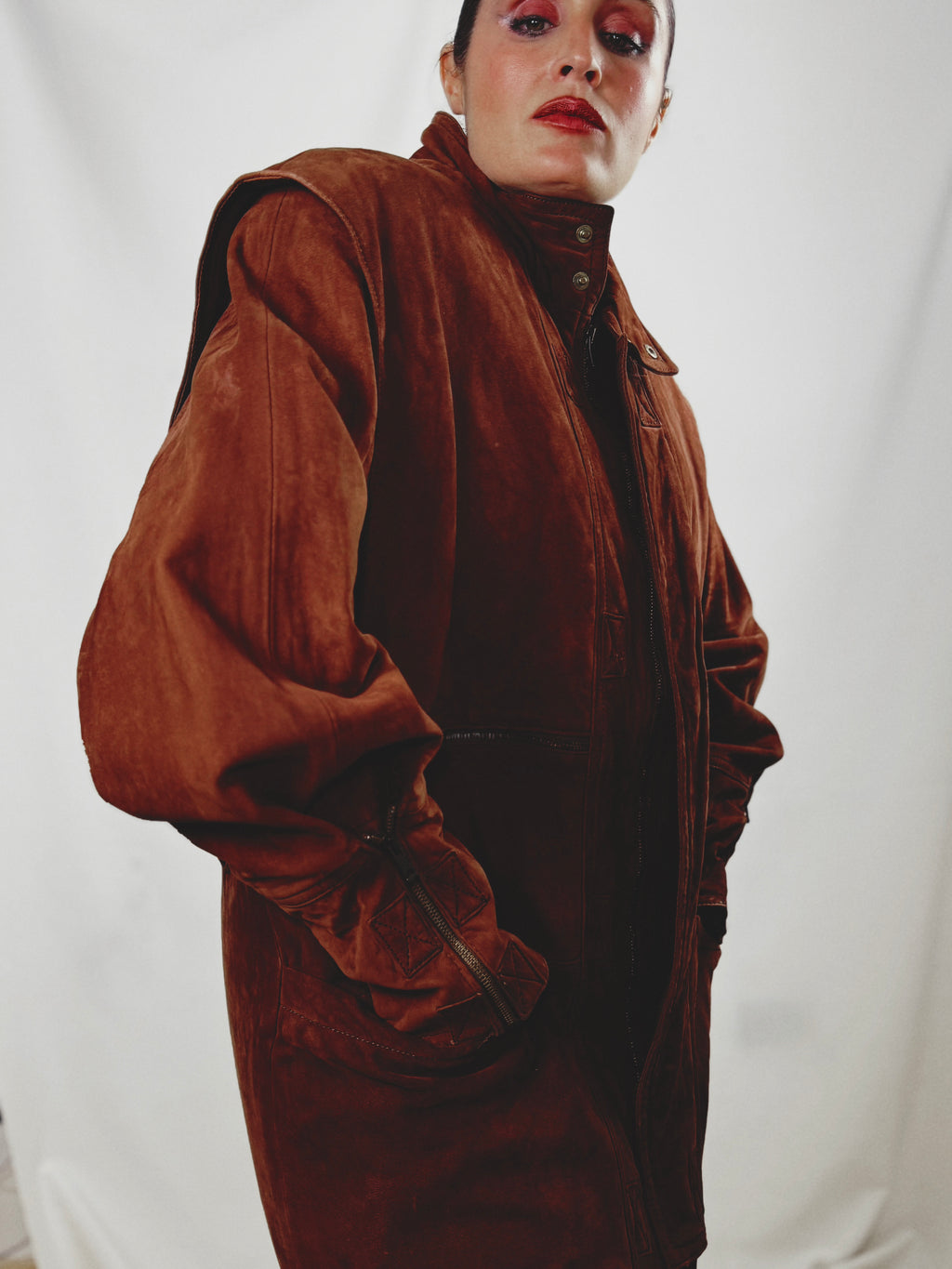 Abrigo vintage 100% piel ovina nacional