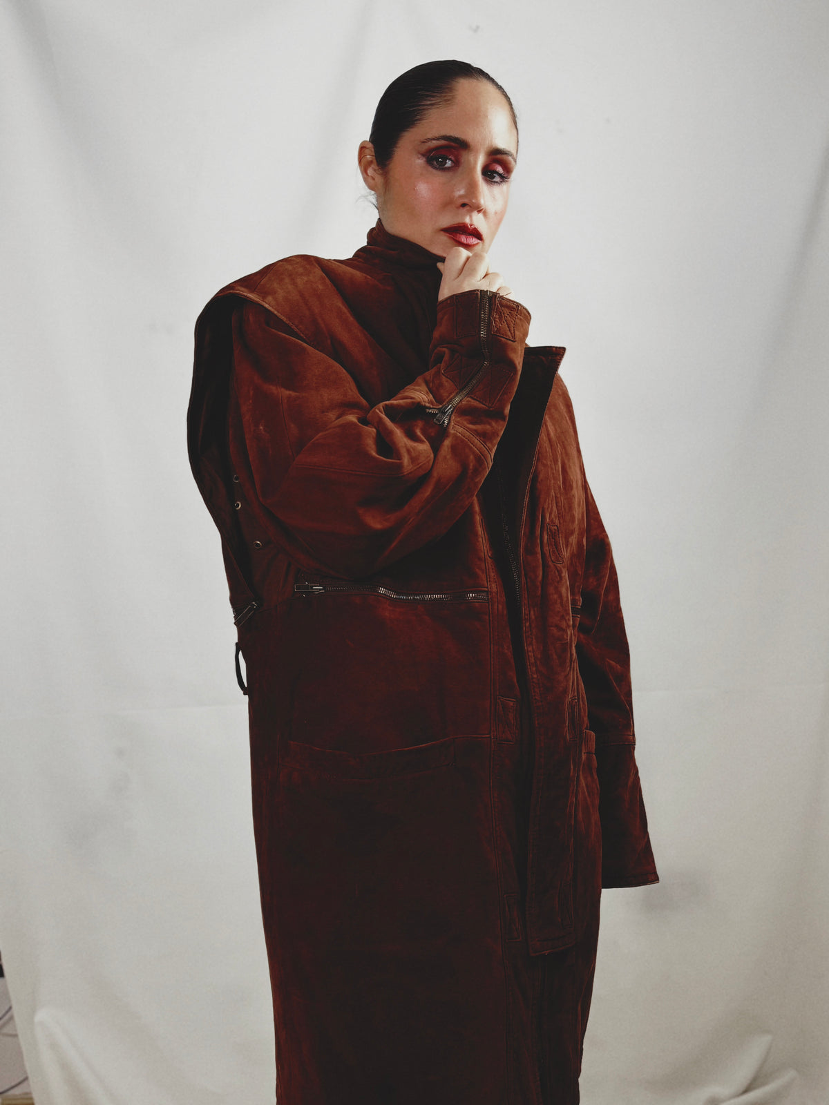 Abrigo vintage 100% piel ovina nacional