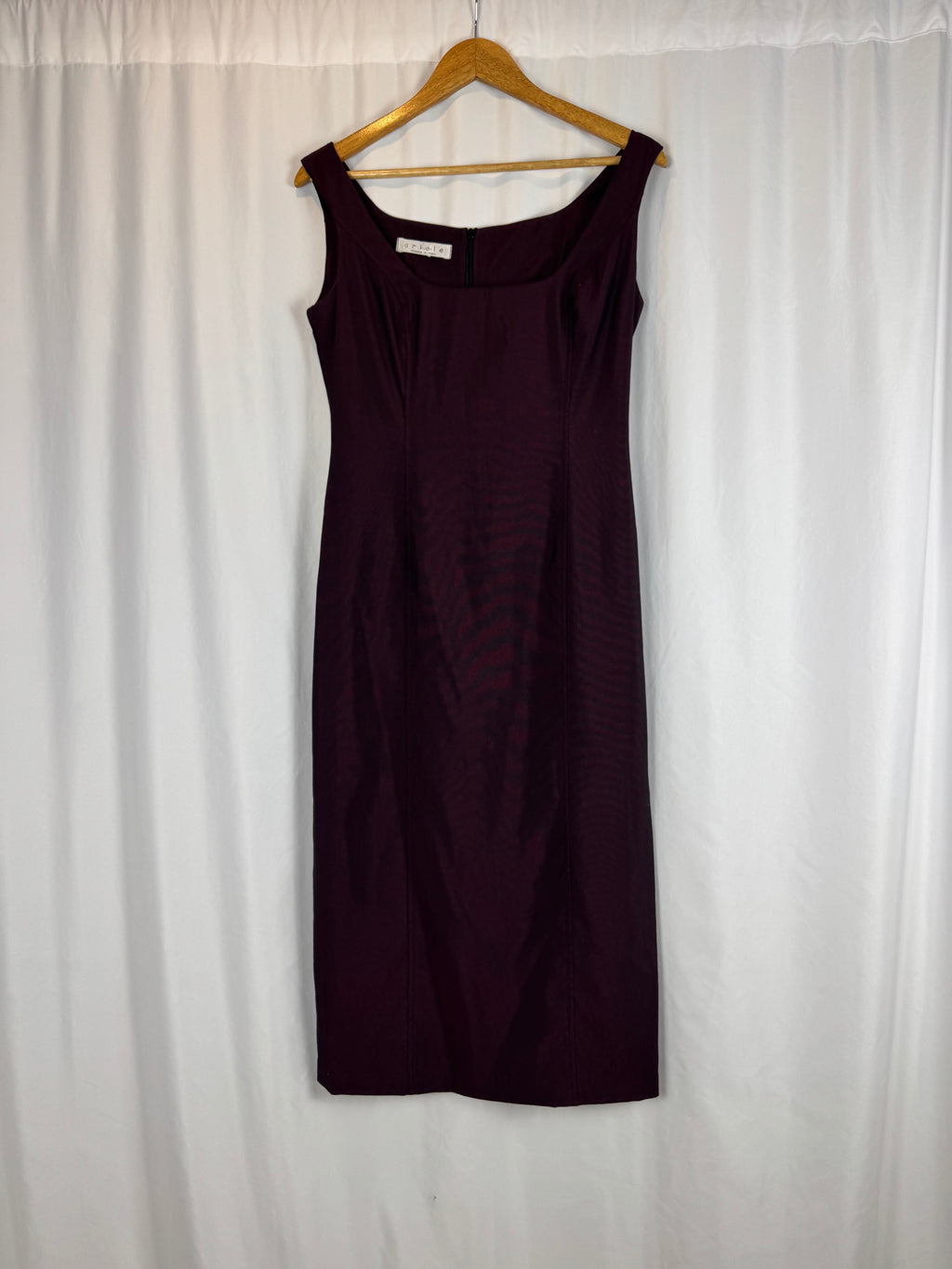 Vestido vintage berenjena (S|M)