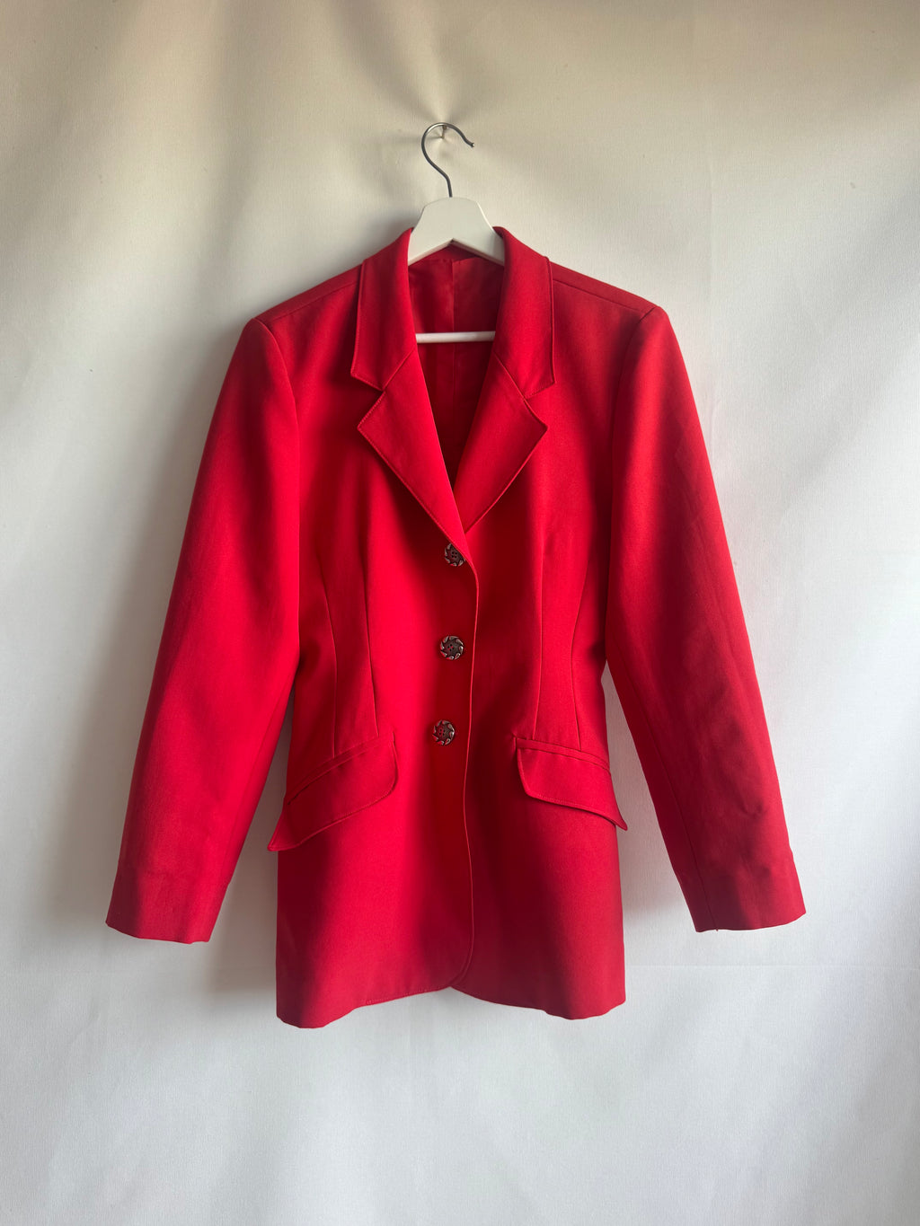 Blazer vintage rojo intenso 90s (T.42)
