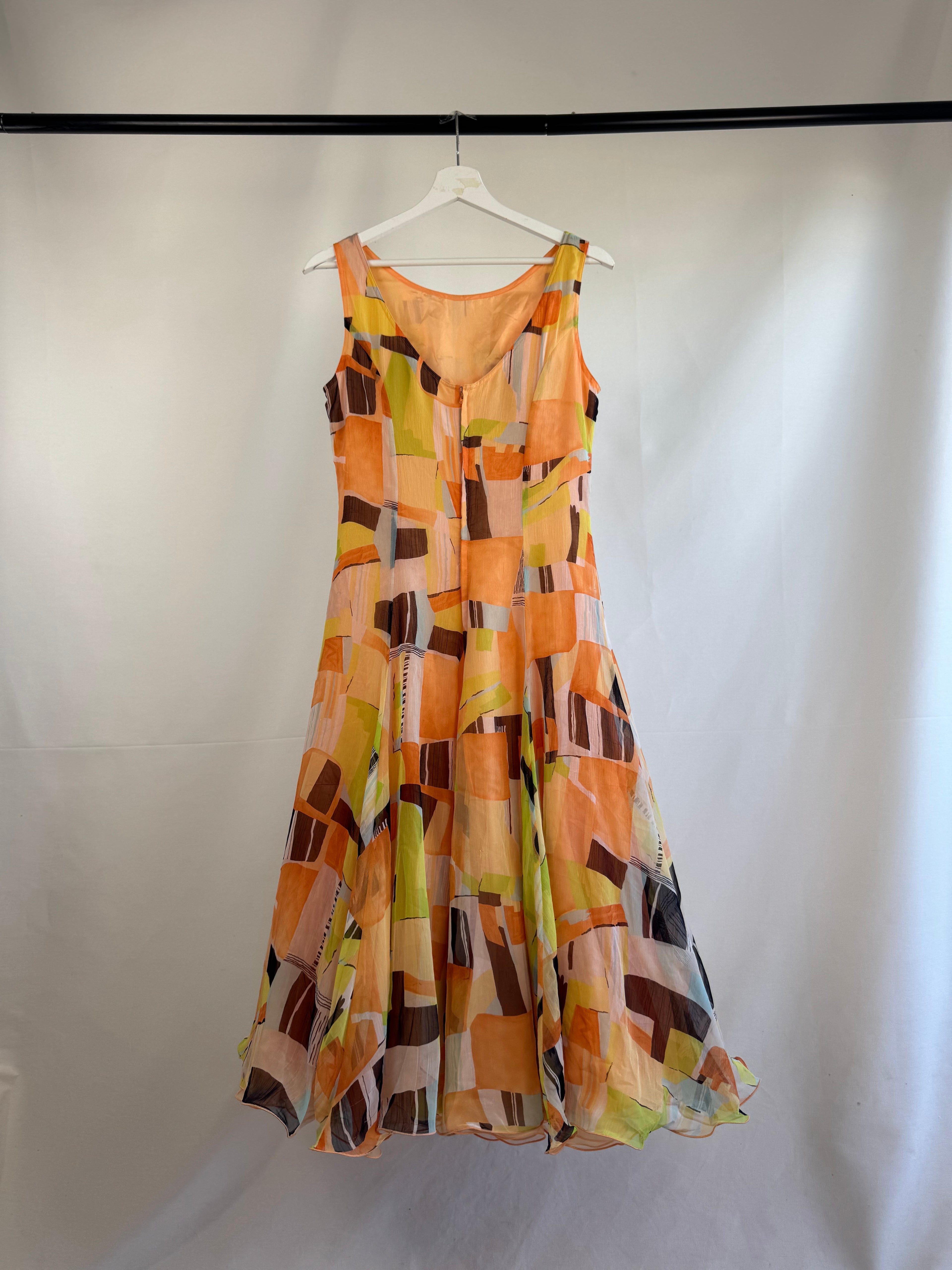 Vestido vintage tulipán con can-can