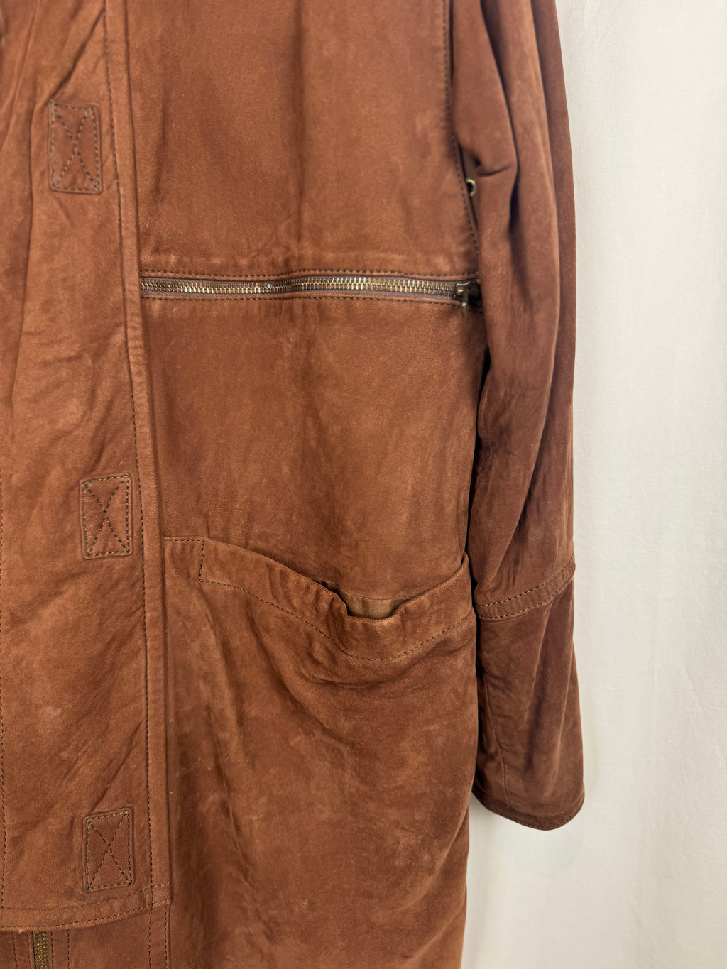 Abrigo vintage 100% piel ovina nacional