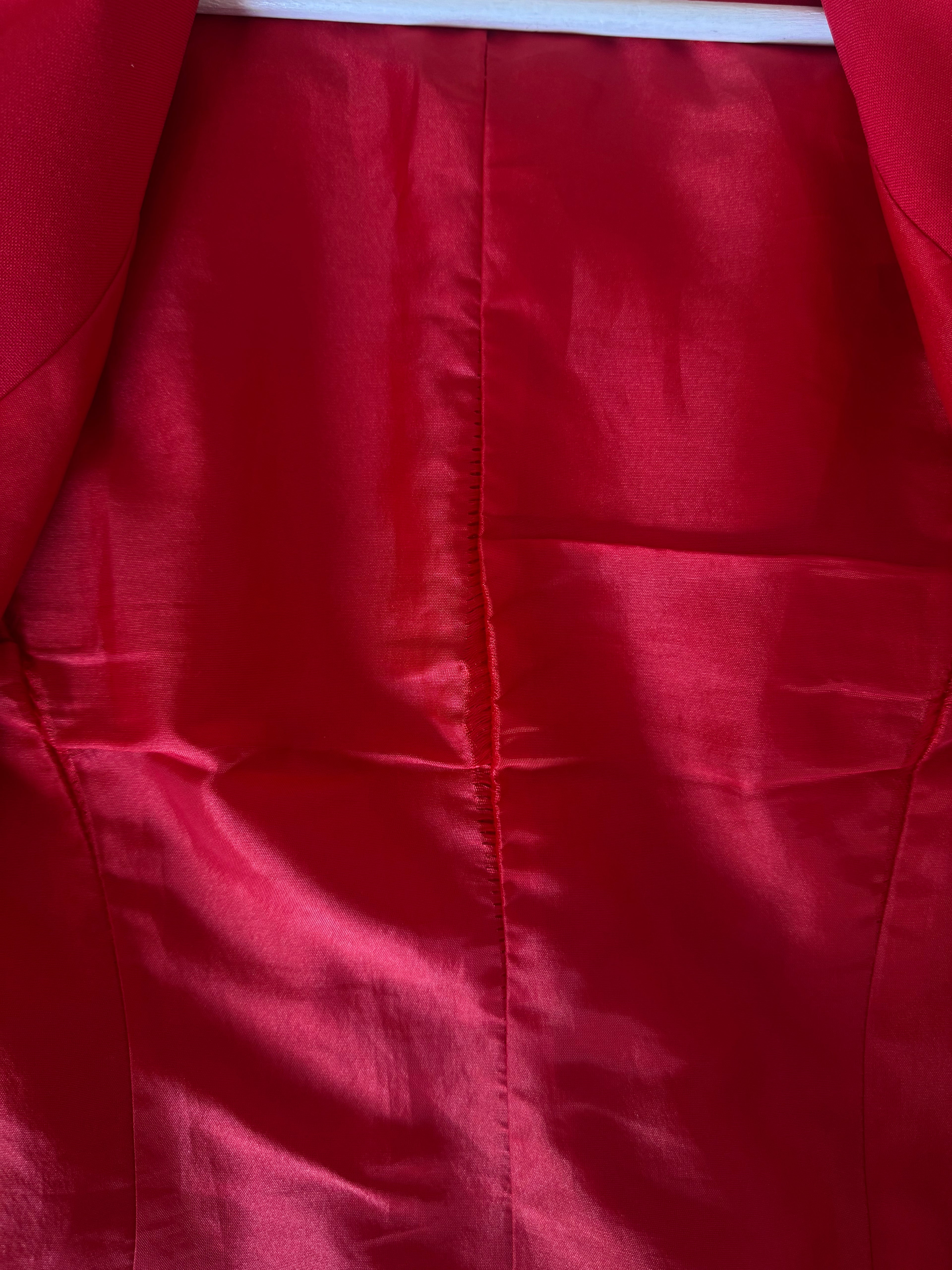 Blazer vintage rojo intenso 90s (T.42)