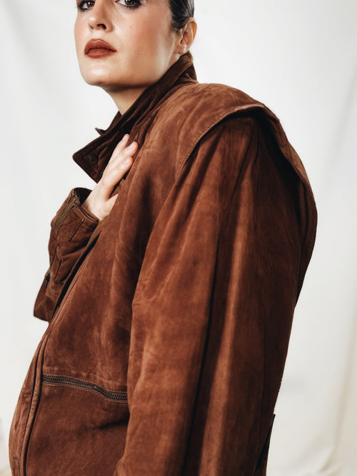 Abrigo vintage 100% piel ovina nacional