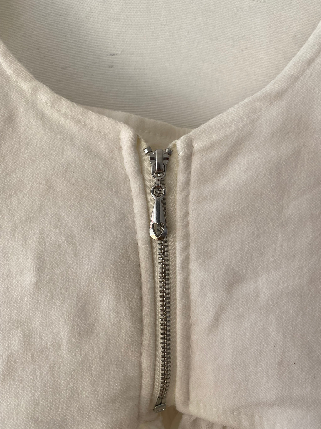 Top vintage blanco