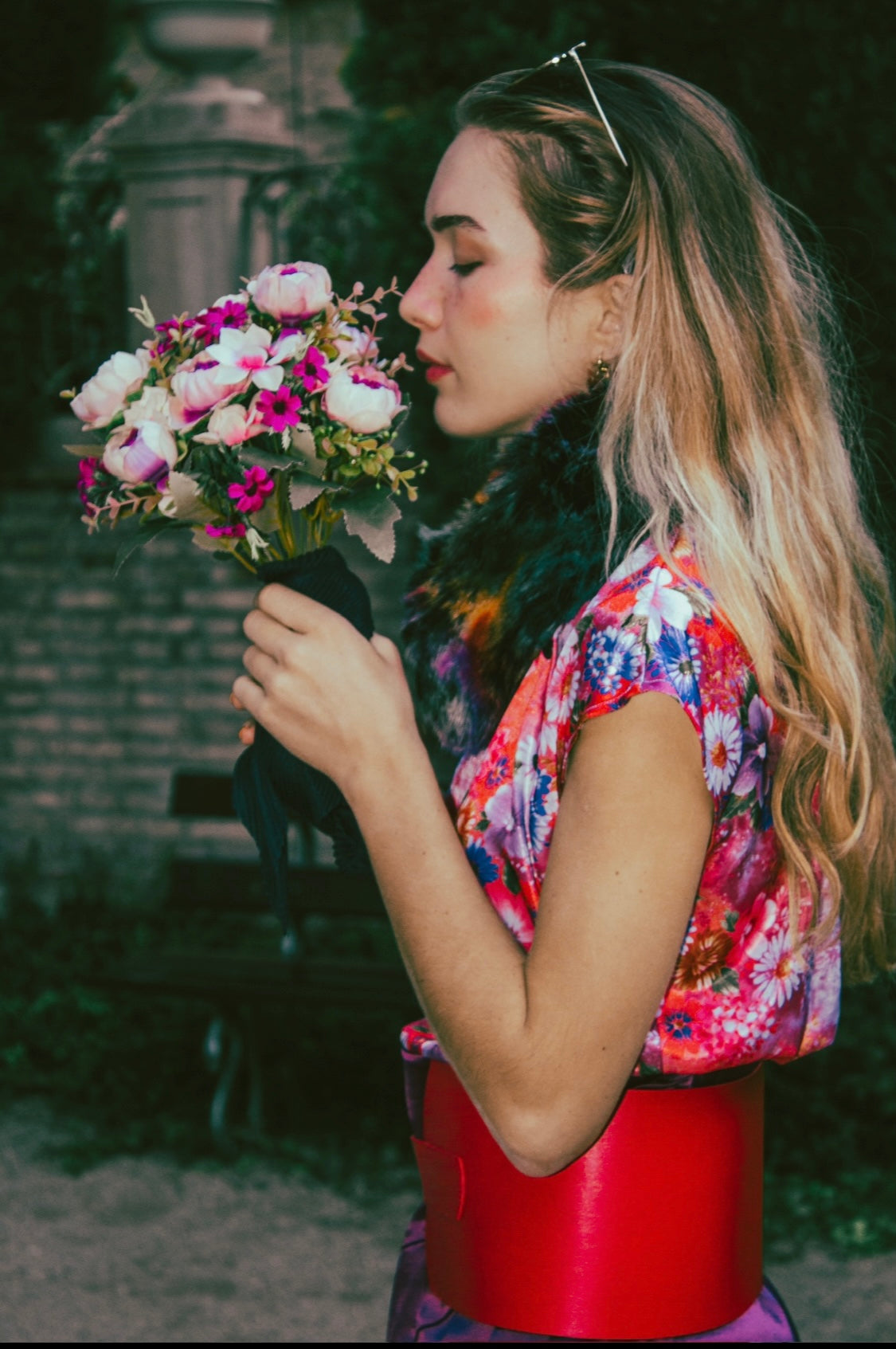 Top vintage flores