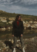 Blazer vintage verde olivo