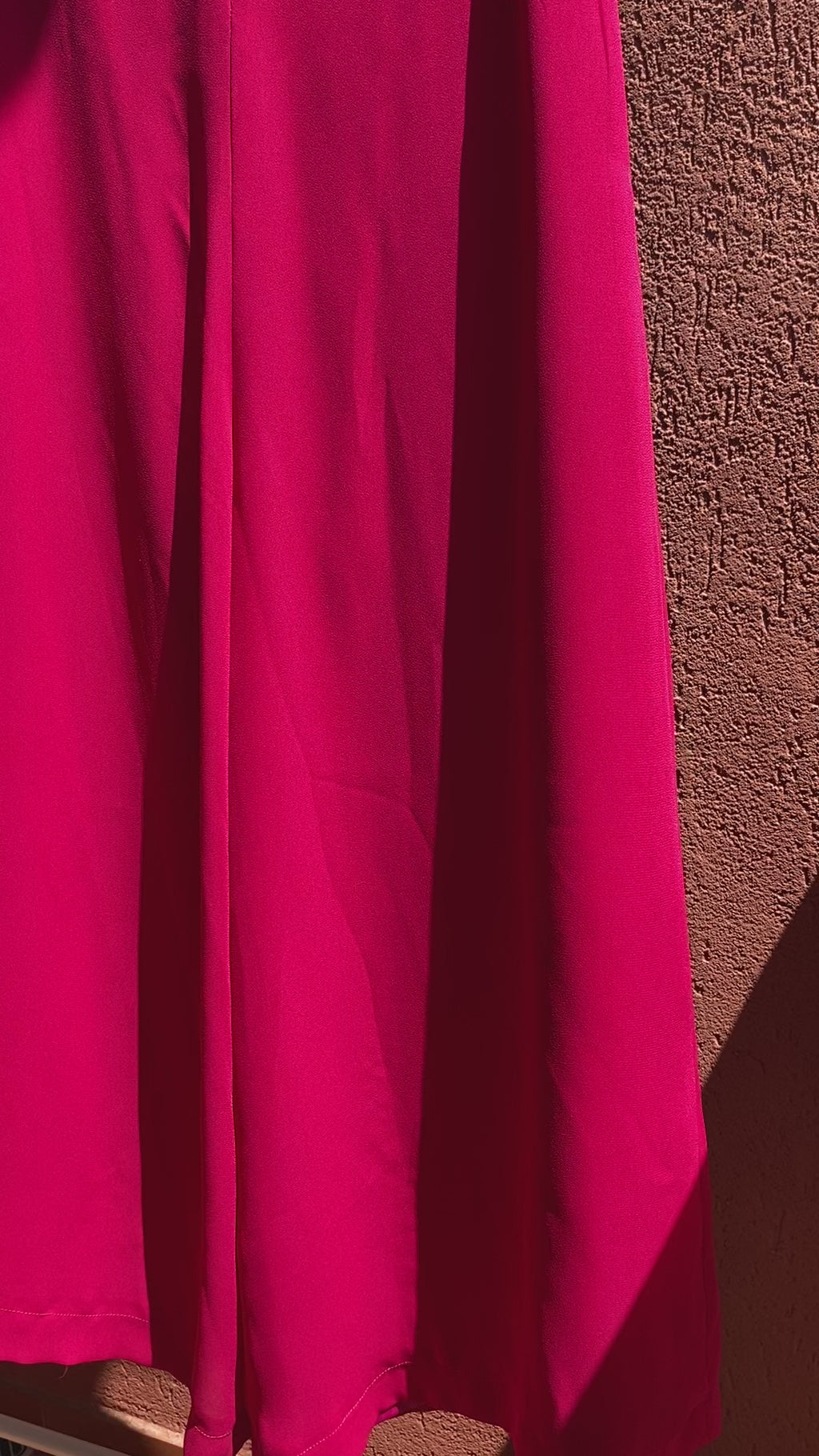 Pantalón vintage palazo fucsia
