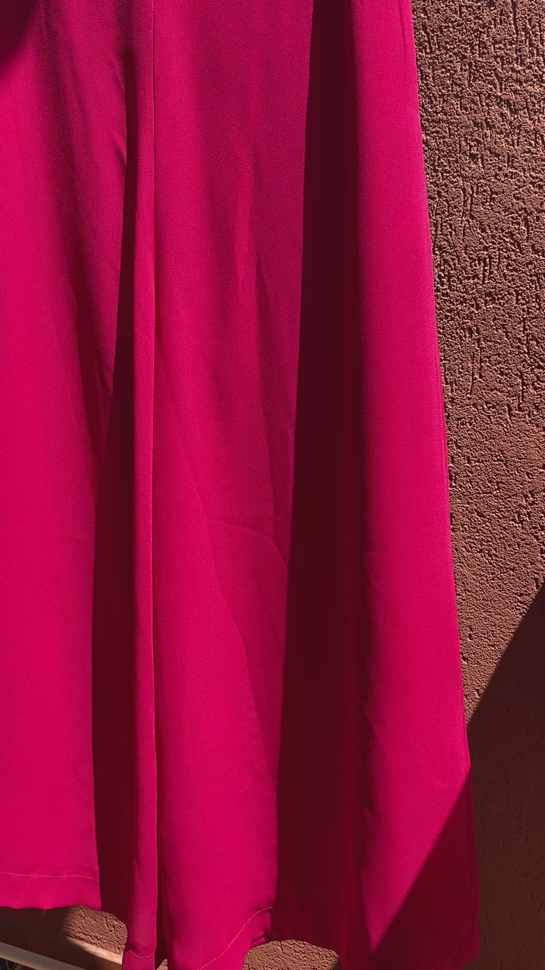 Pantalón vintage palazo fucsia
